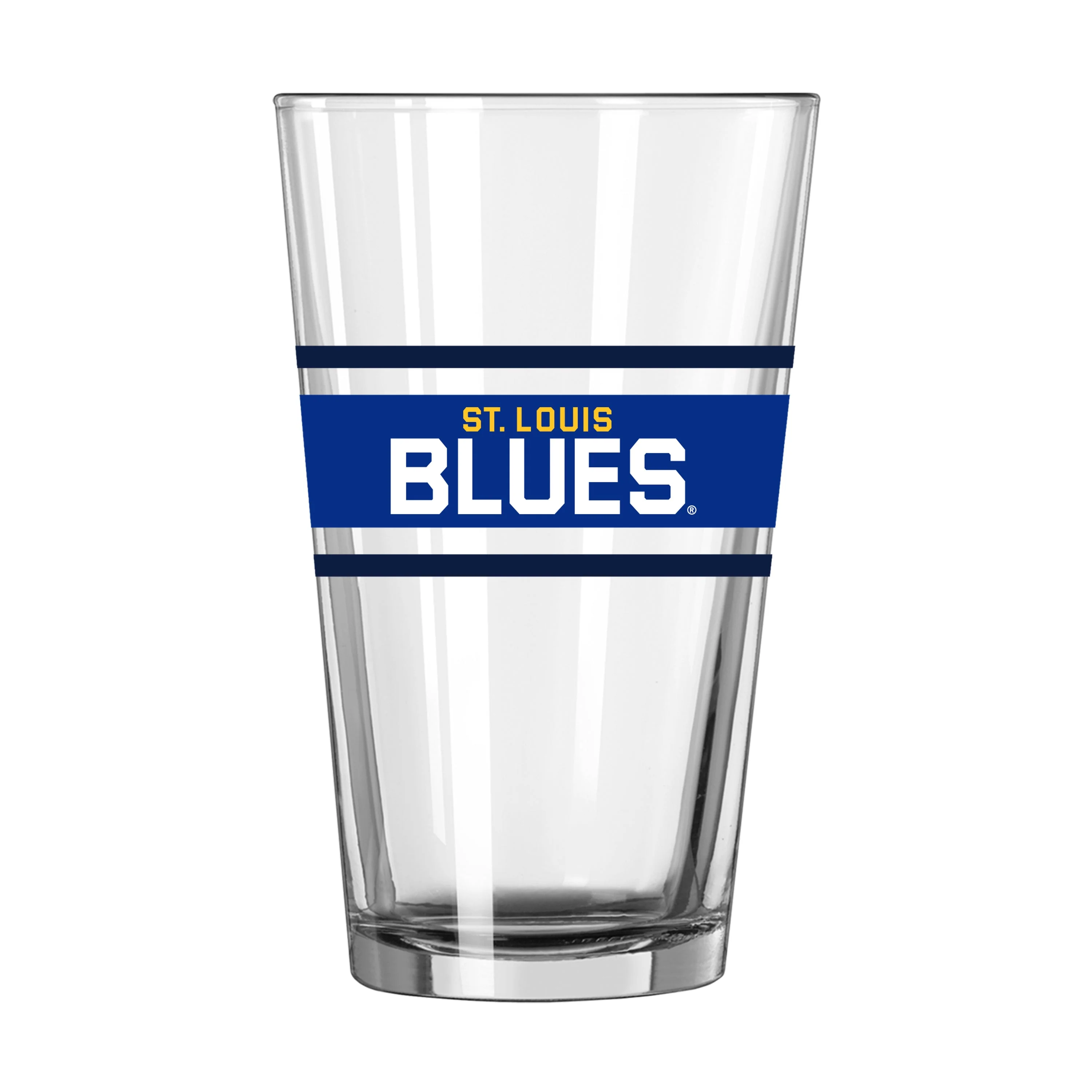 St Louis Blues 16oz Stripe Pint Glass - Image 2