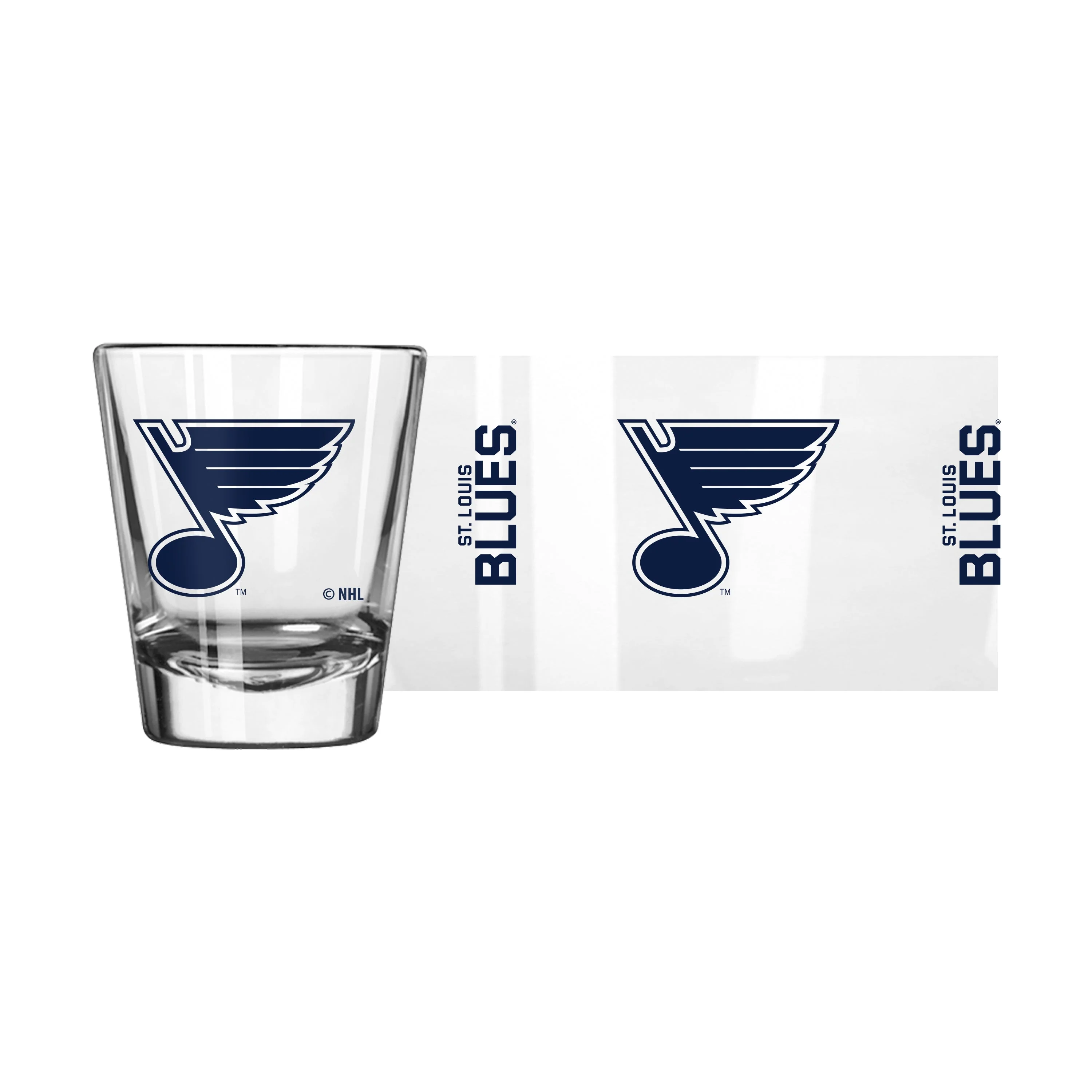 St. Louis Blues 2oz ALT Gameday Shot Glass - Image 2