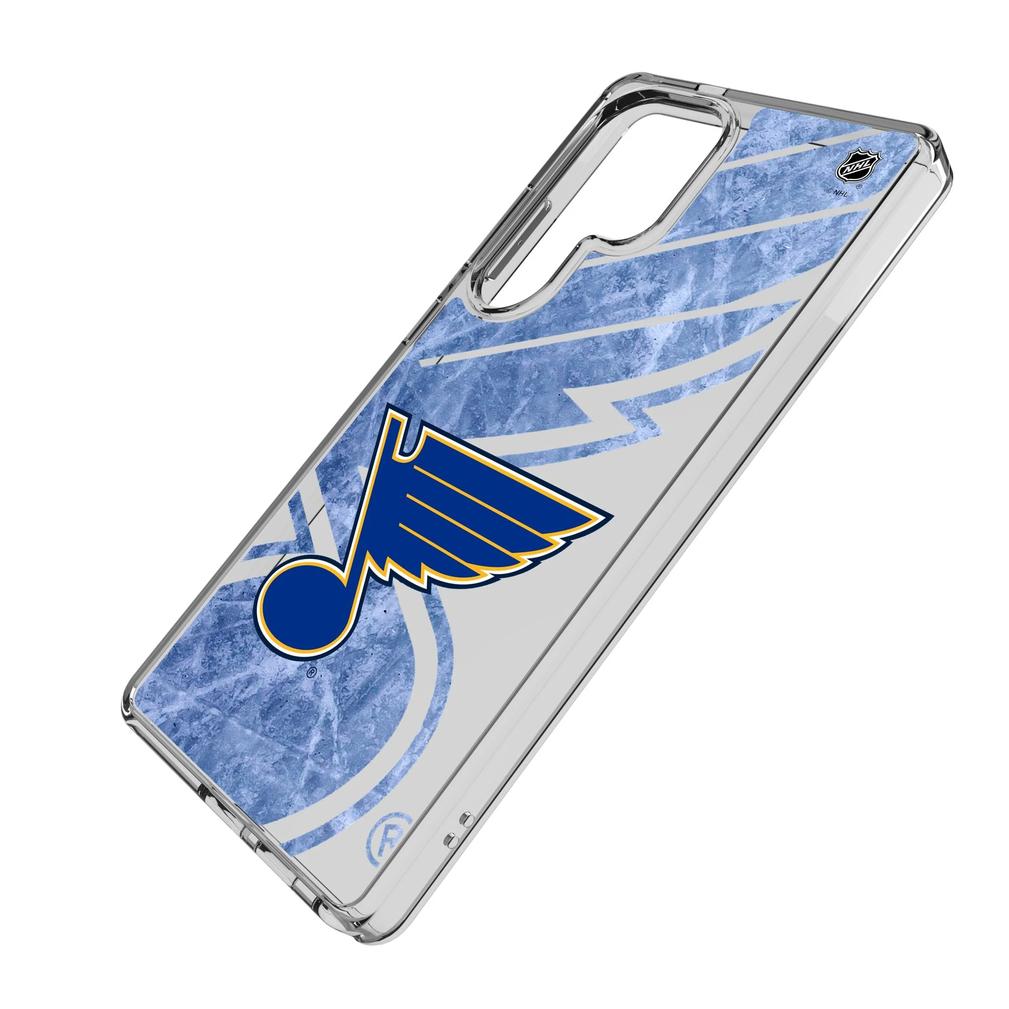 St. Louis Blues Ice Tilt Clear Phone Case for Samsung Galaxy - Image 2
