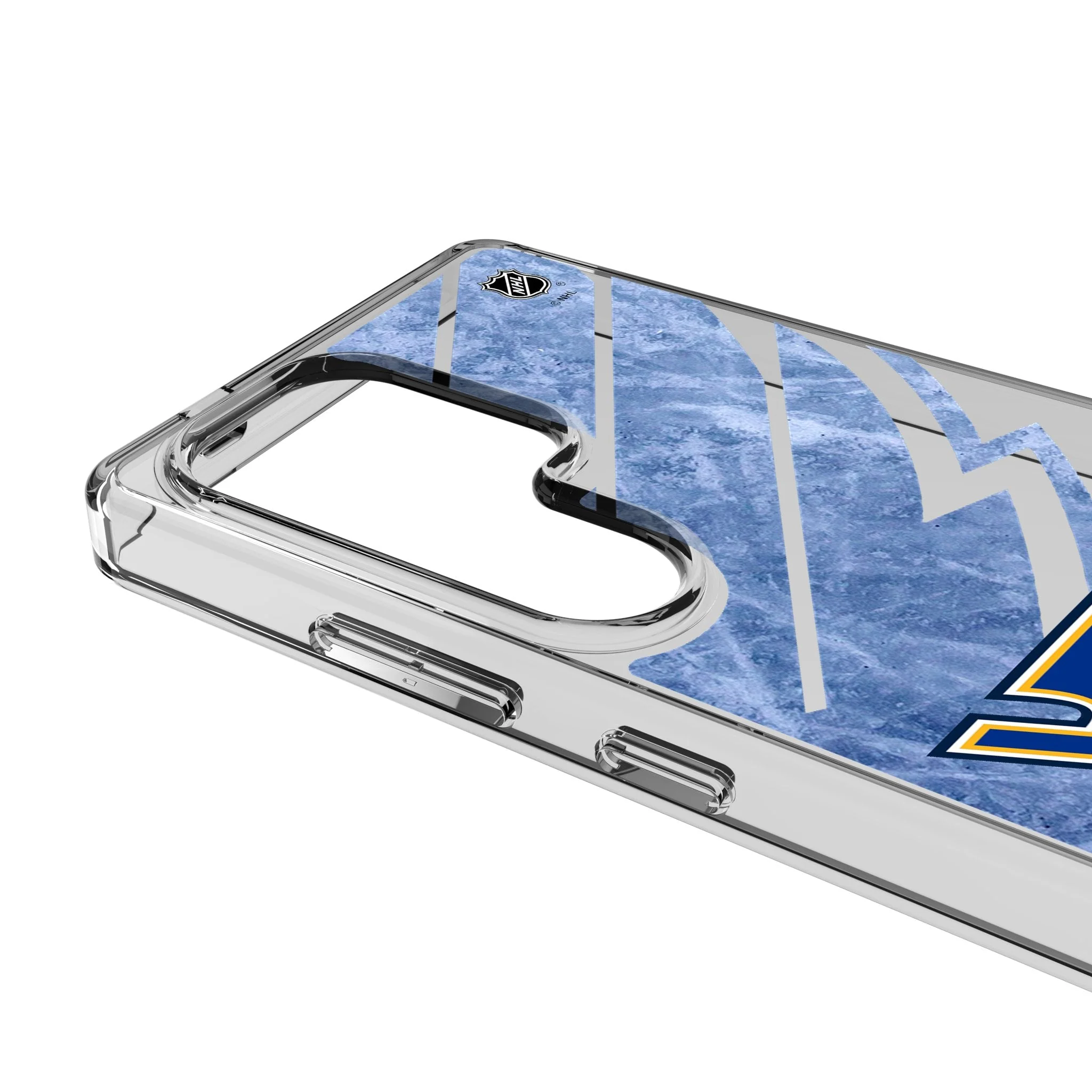 St. Louis Blues Ice Tilt Clear Phone Case for Samsung Galaxy - Image 3