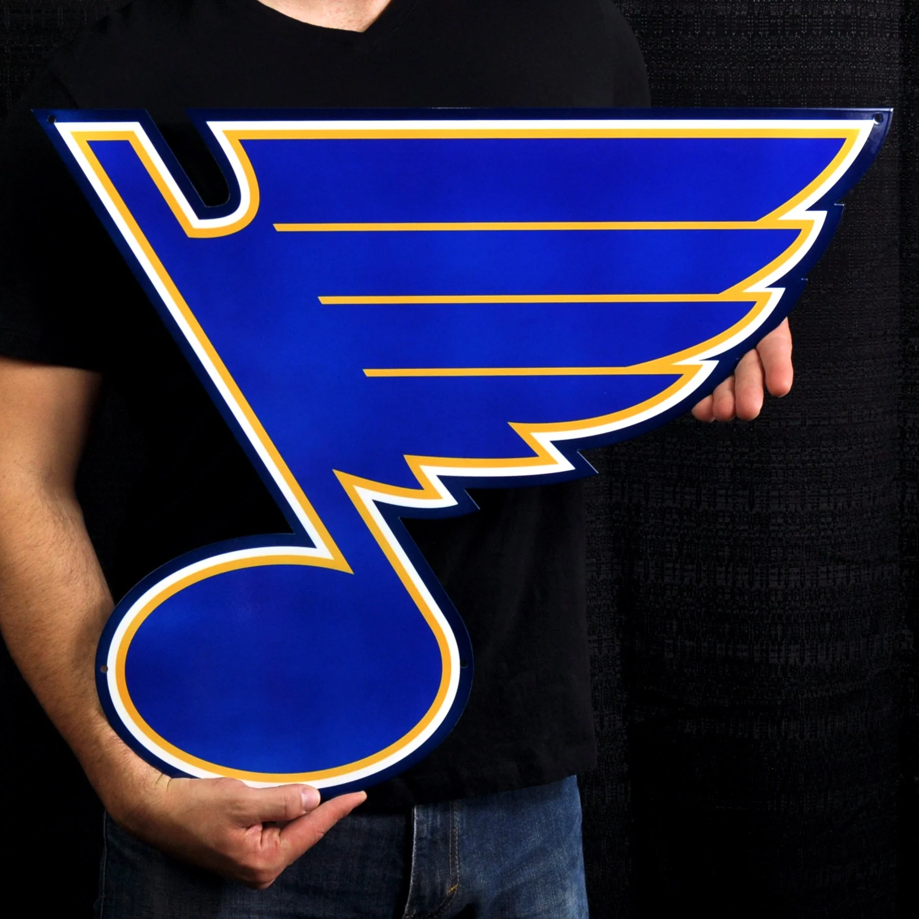 St. Louis Blues 24" Statement Size Steel Laser Cut Sign