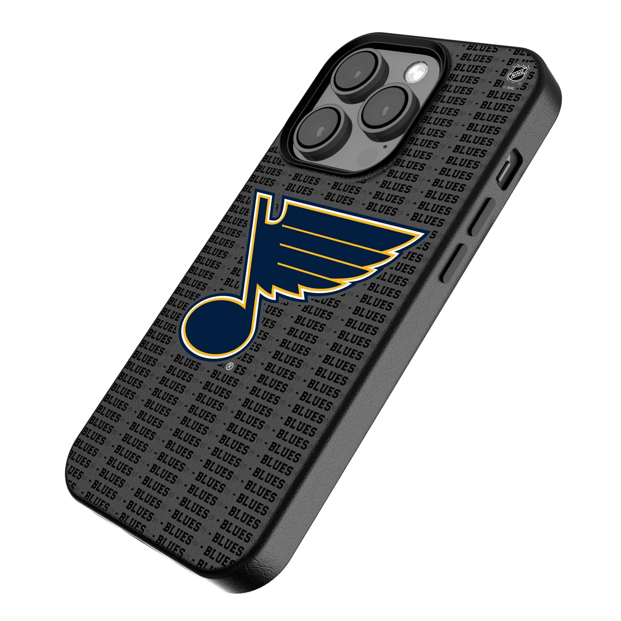 St. Louis Blues Text Backdrop MagSafe Compatible Phone Case for Apple iPhone - Image 2