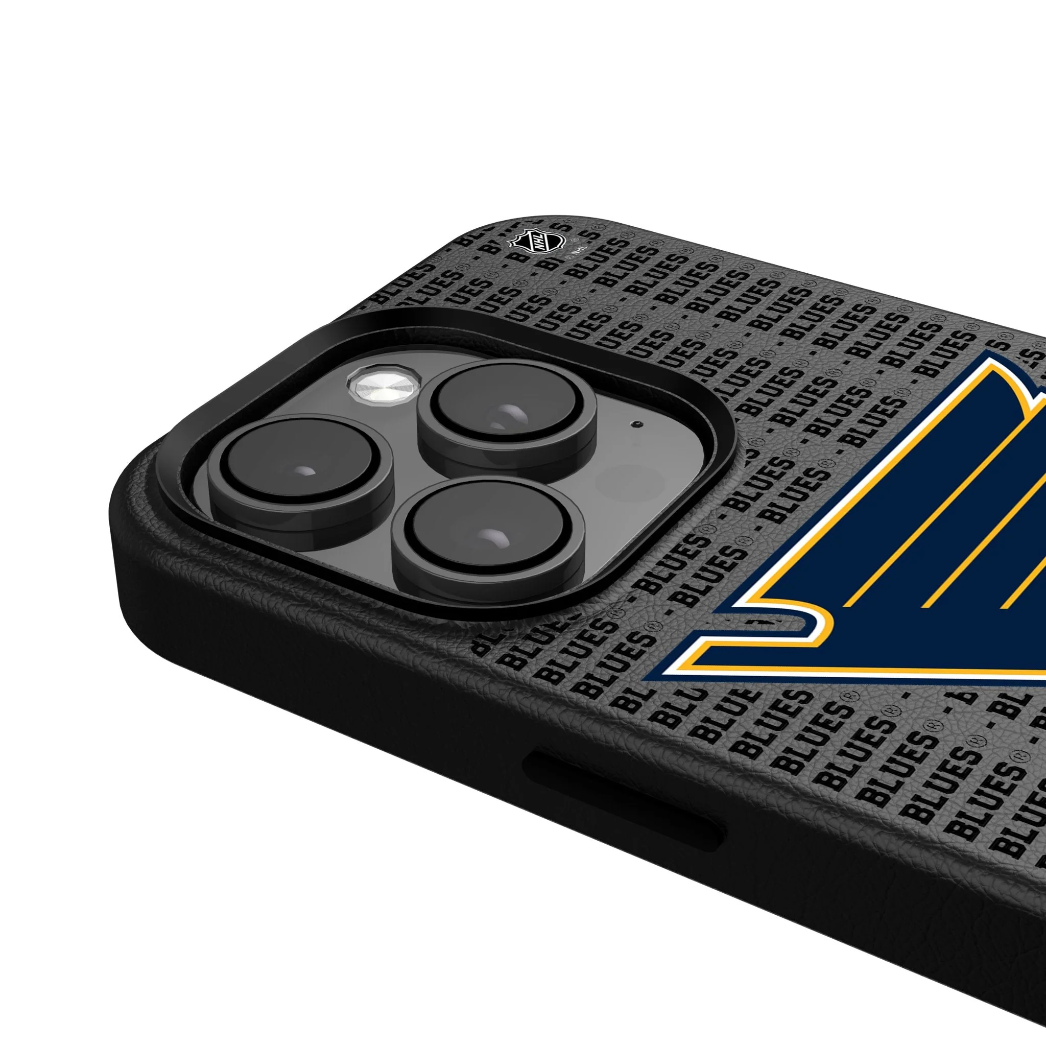 St. Louis Blues Text Backdrop MagSafe Compatible Phone Case for Apple iPhone - Image 4