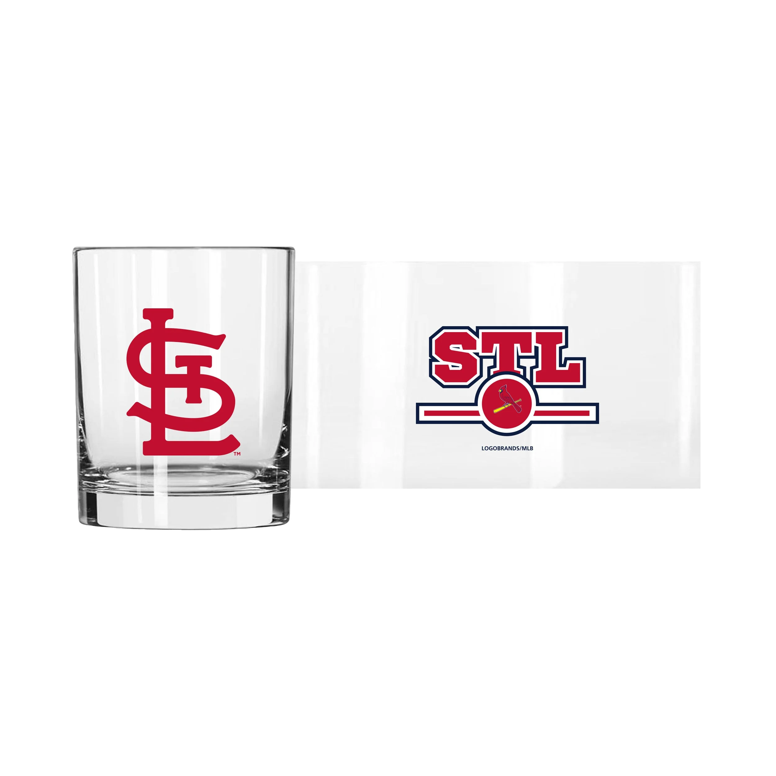 St. Louis Cardinals 14oz Letterman Rocks Glass - Image 2