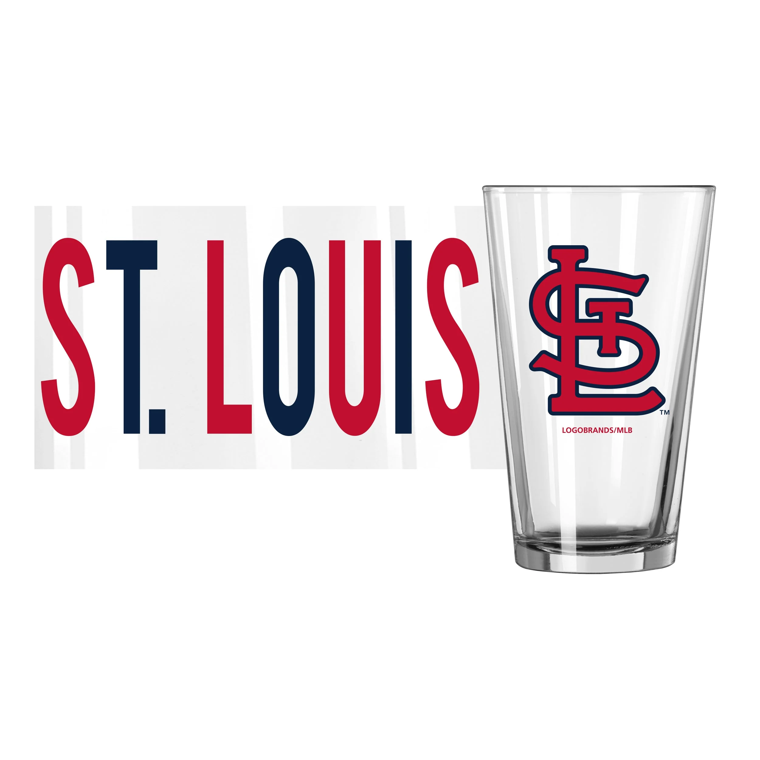 St Louis Cardinals 16oz Overtime Pint Glass - Image 2