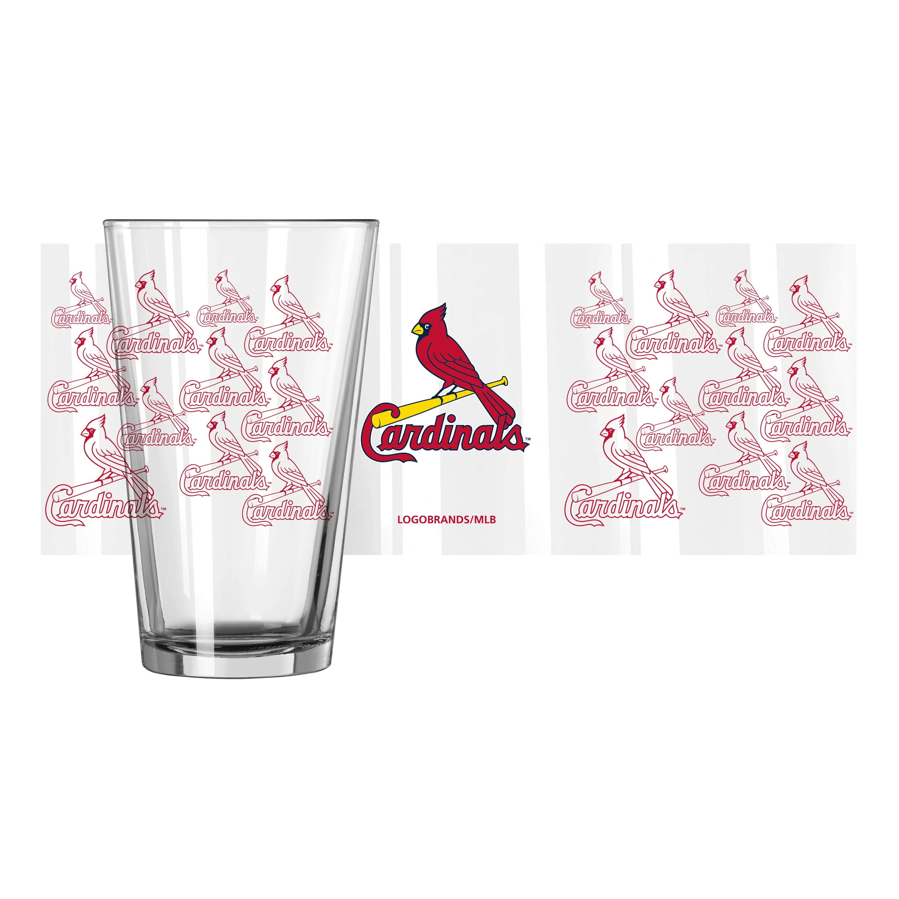 St Louis Cardinals 16oz Scatter Pint Glass - Image 2