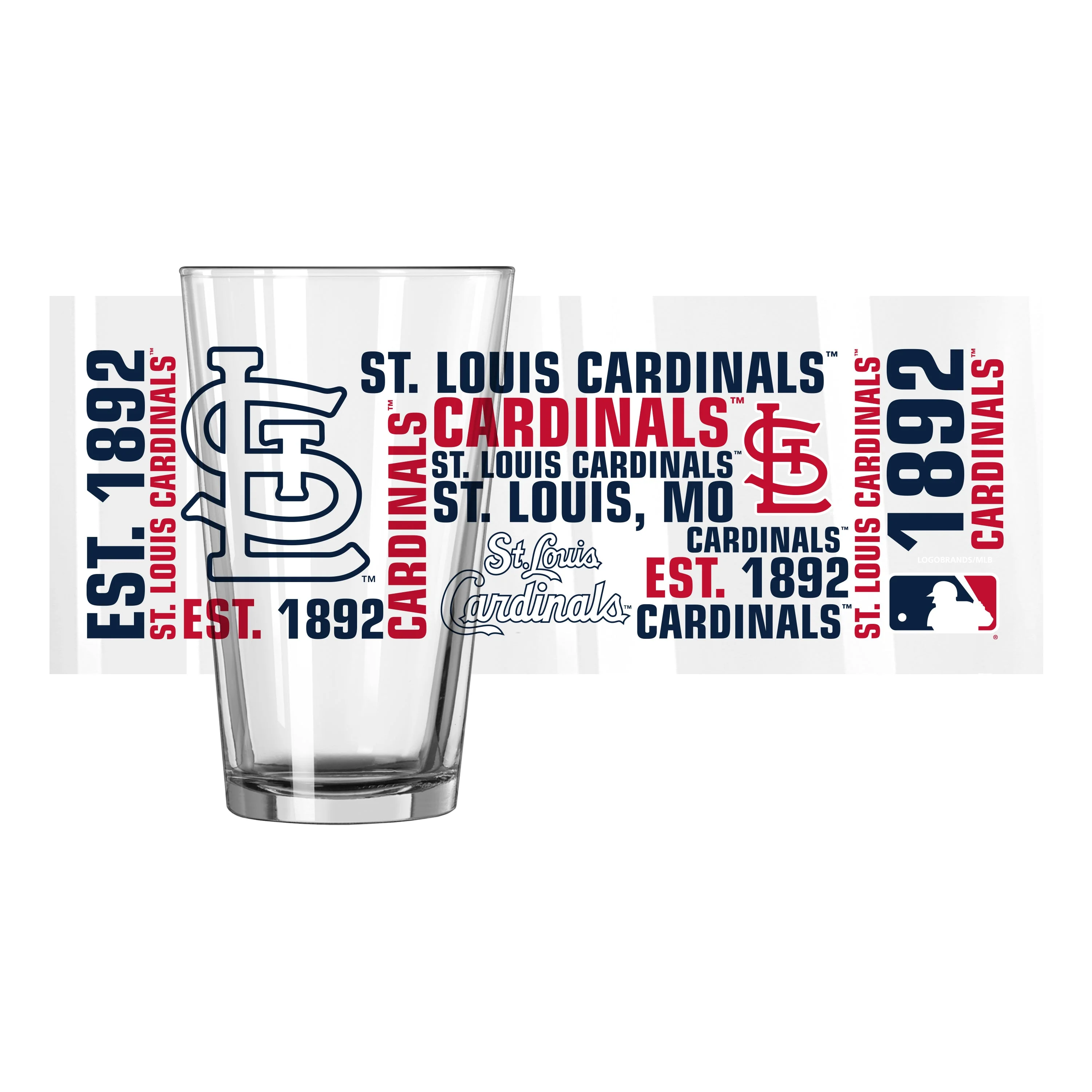 St. Louis Cardinals 16oz Spirit Pint Glass - Image 2