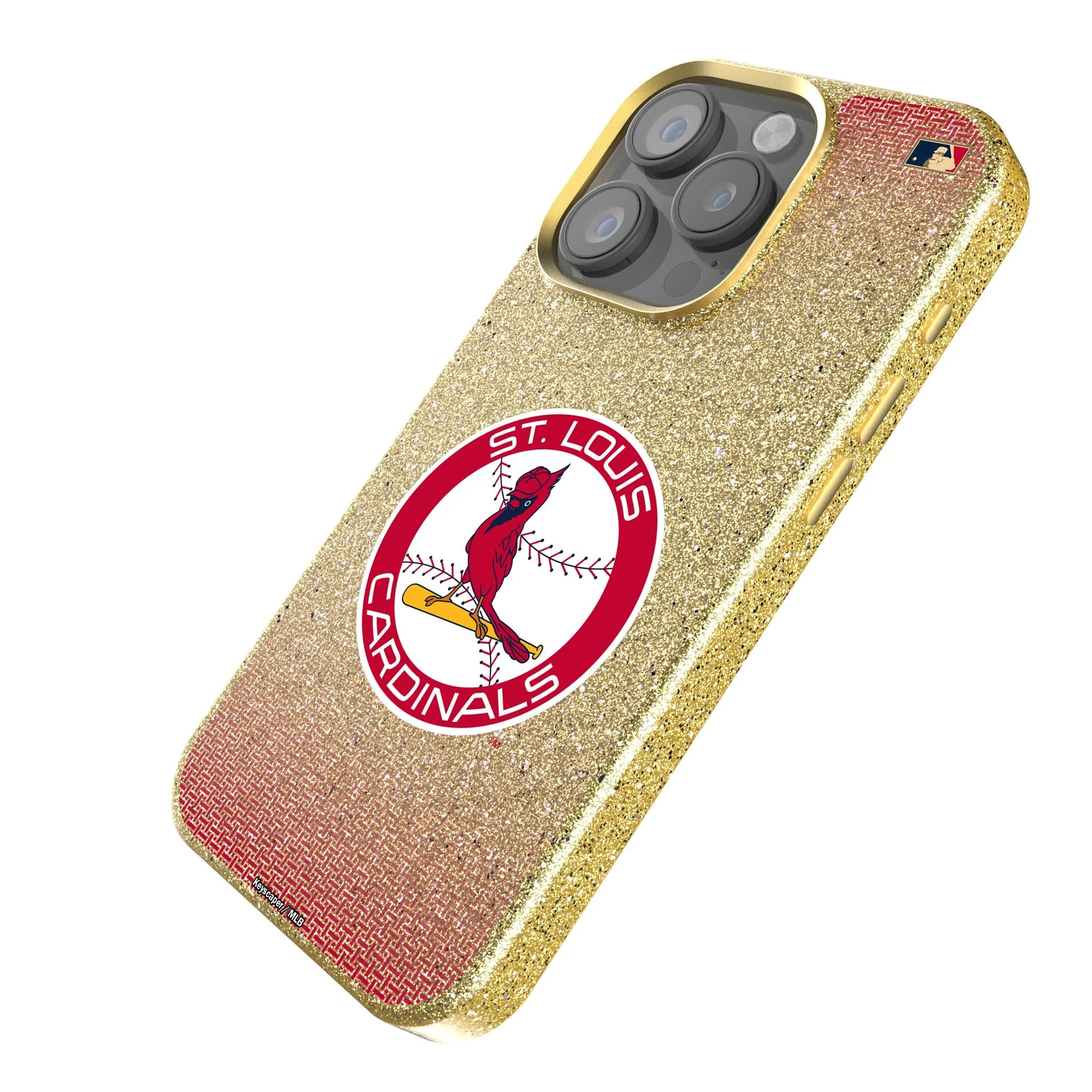St Louis Cardinals 1966-1997 - Cooperstown Collection Linen Bling Phone Case for Apple iPhone - Image 2