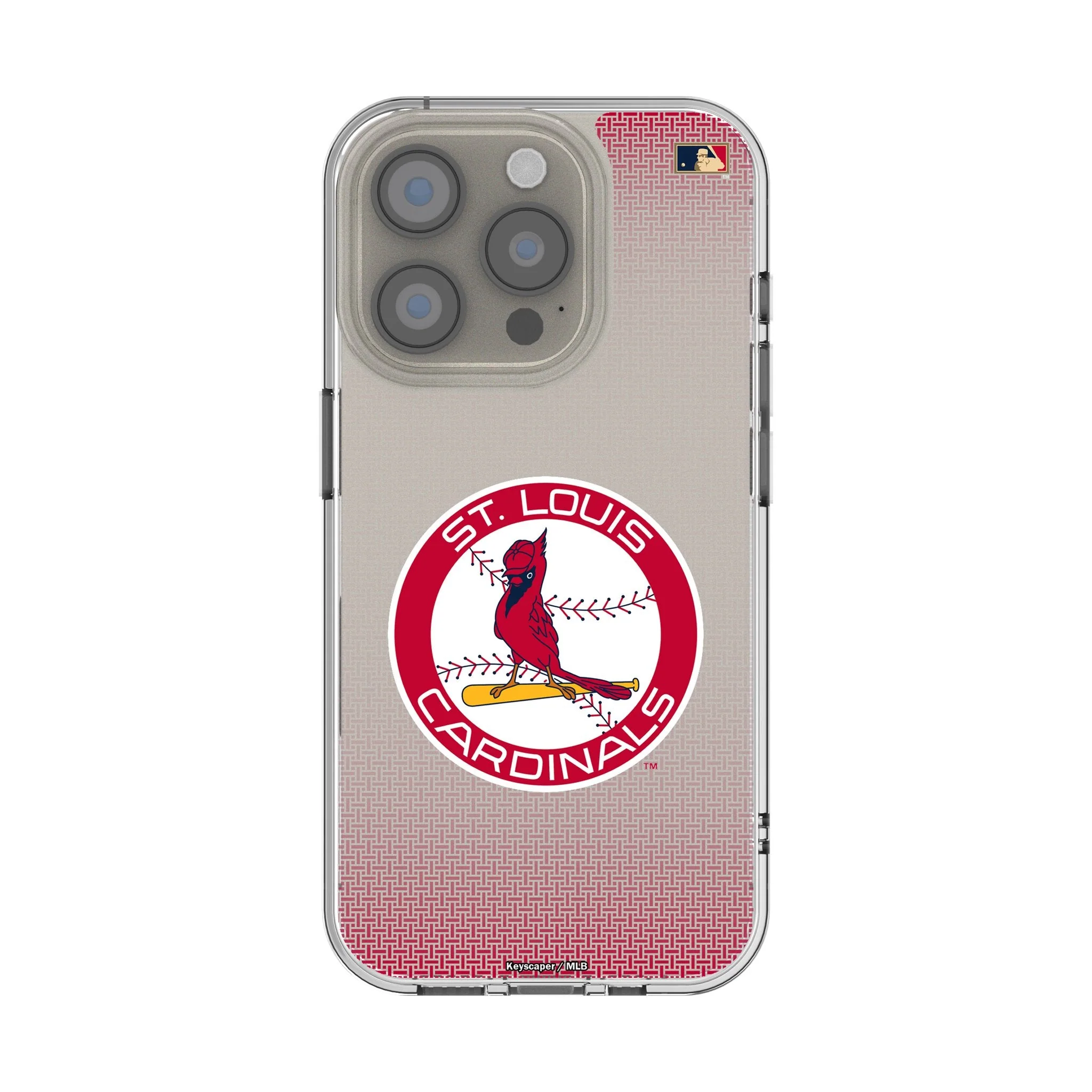 St Louis Cardinals 1966-1997 - Cooperstown Collection Linen Clear Phone Case for Apple iPhone