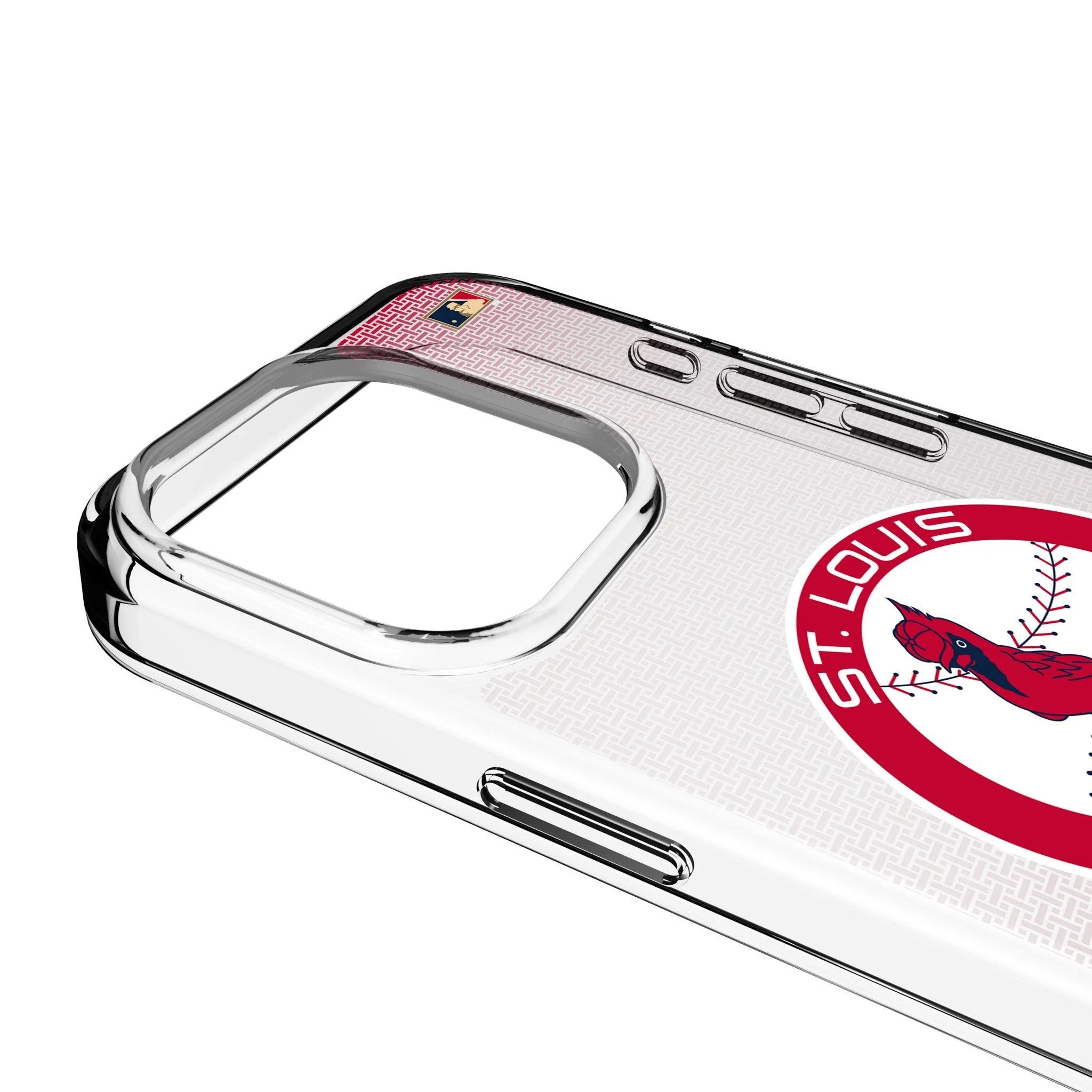 St Louis Cardinals 1966-1997 - Cooperstown Collection Linen Clear Phone Case for Apple iPhone - Image 3