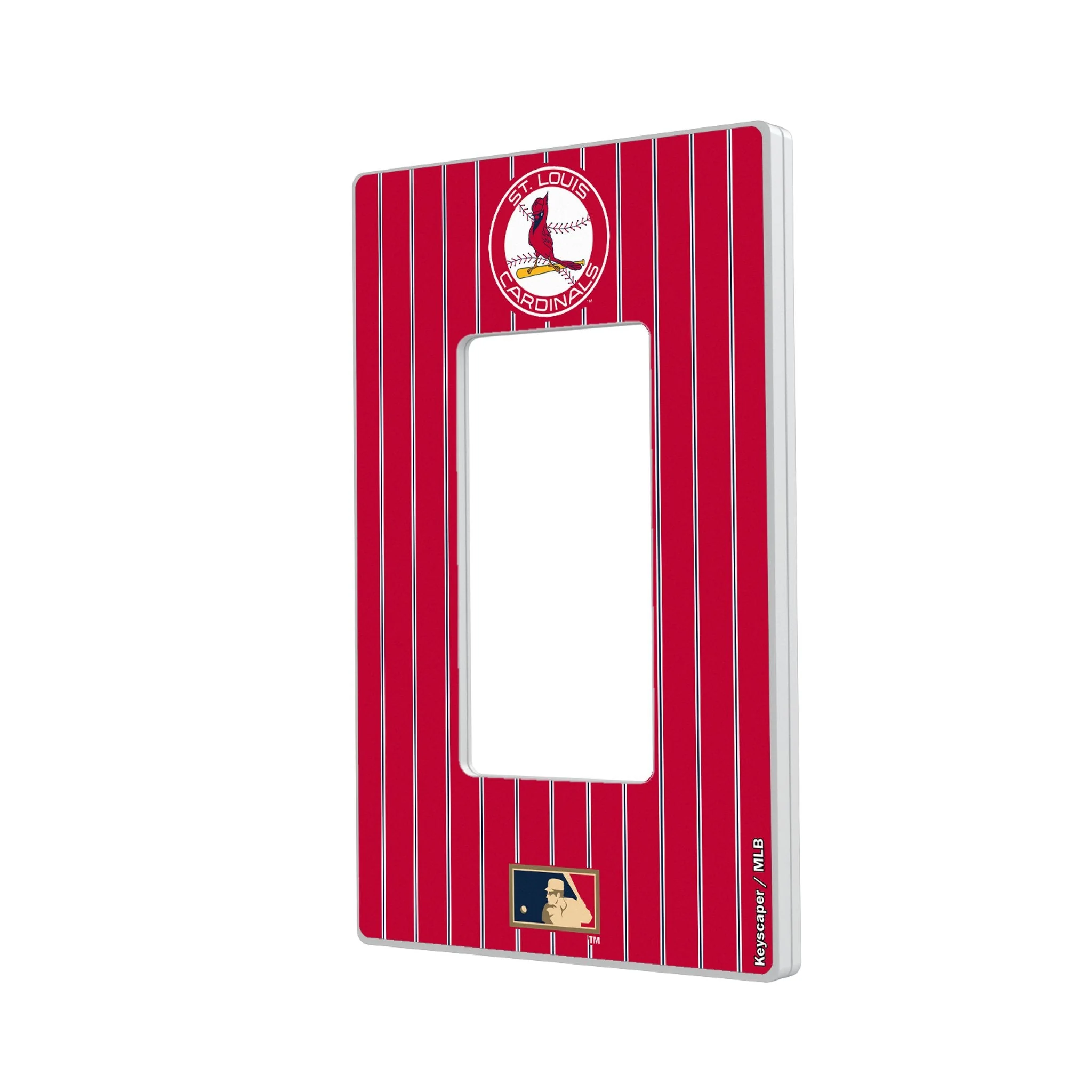 St Louis Cardinals 1966-1997 - Cooperstown Collection Pinstripe Hidden-Screw Light Switch Plate - Image 2