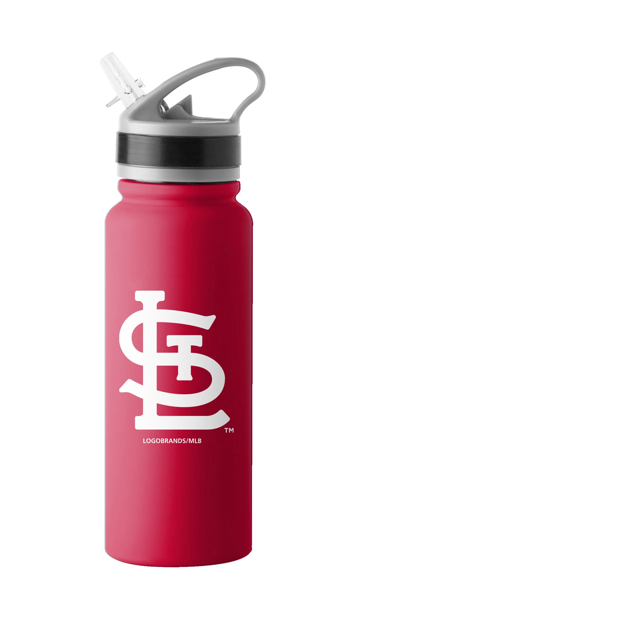 St Louis Cardinals 25oz Stainless Single Wall Flip Top Bottle - Image 2