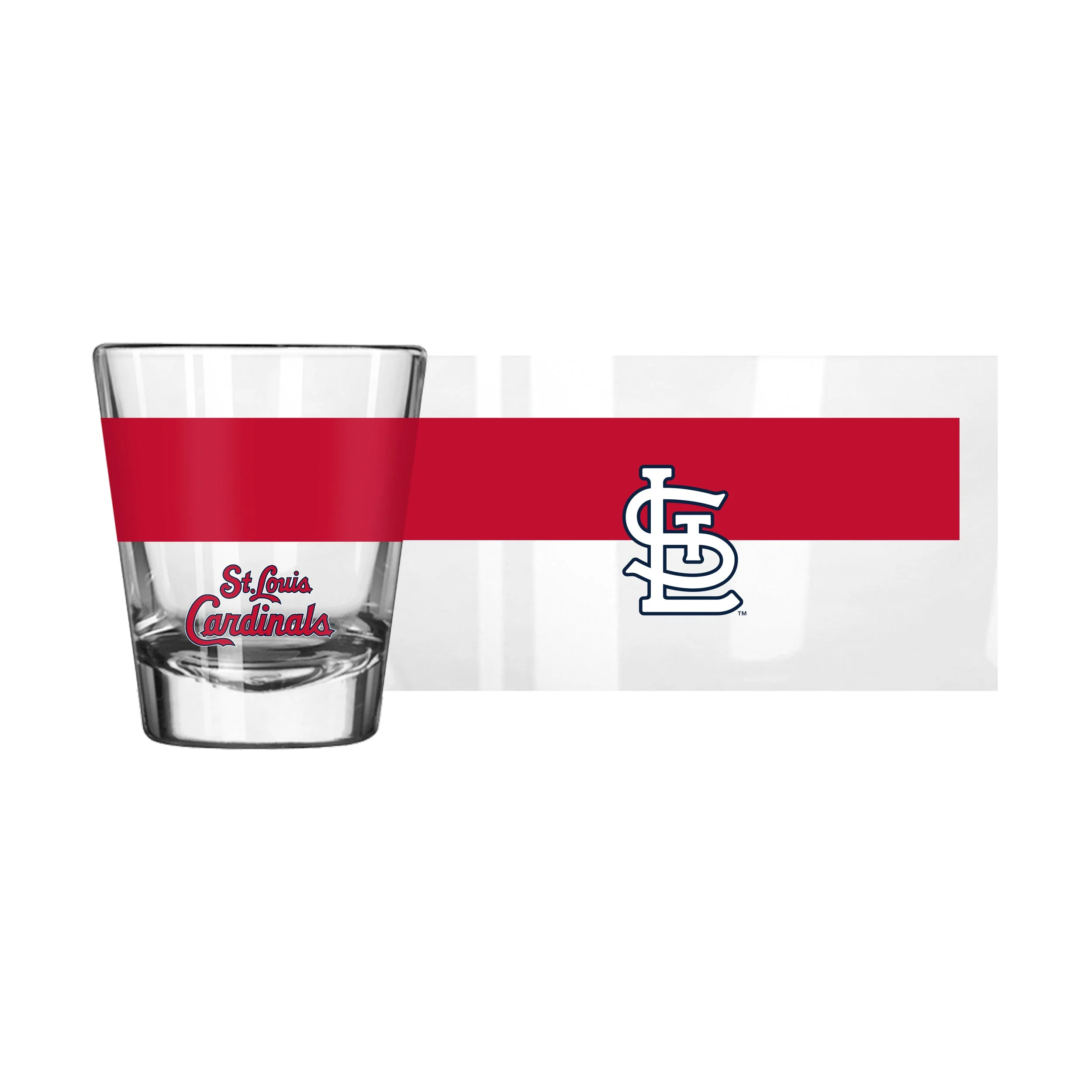 St. Louis Cardinals 2oz Colorblock Shot Glass - Image 2