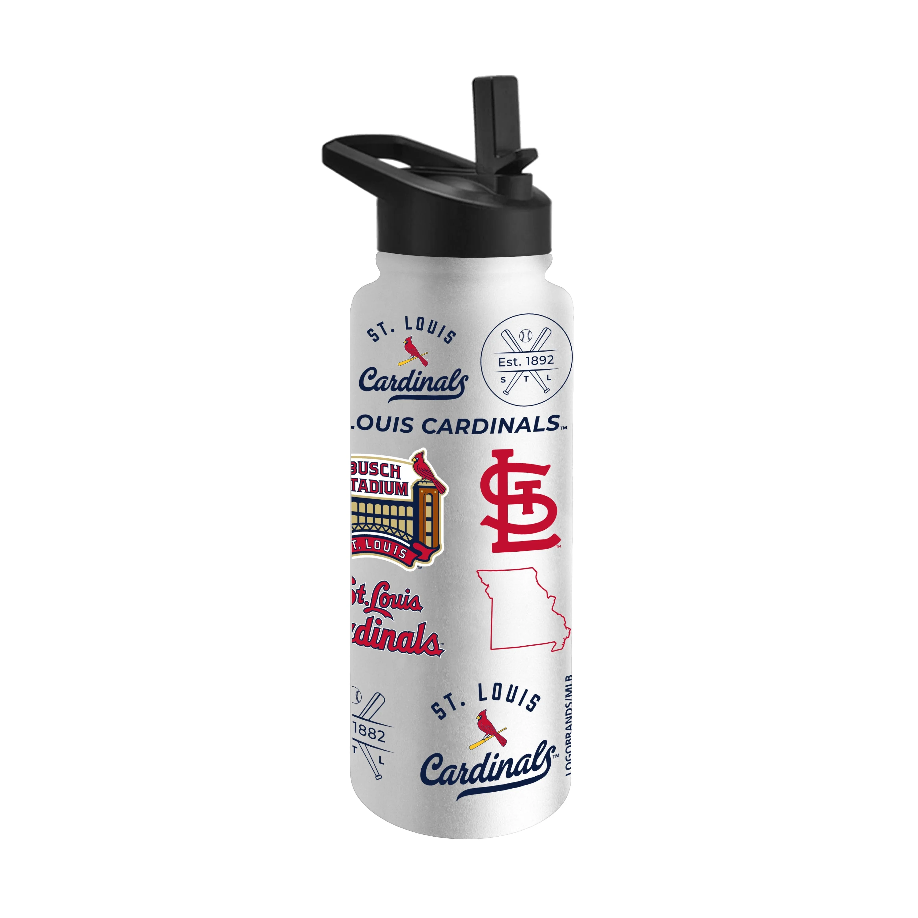St. Louis Cardinals 34oz Heritage Threds Quencher Bottle - Image 2