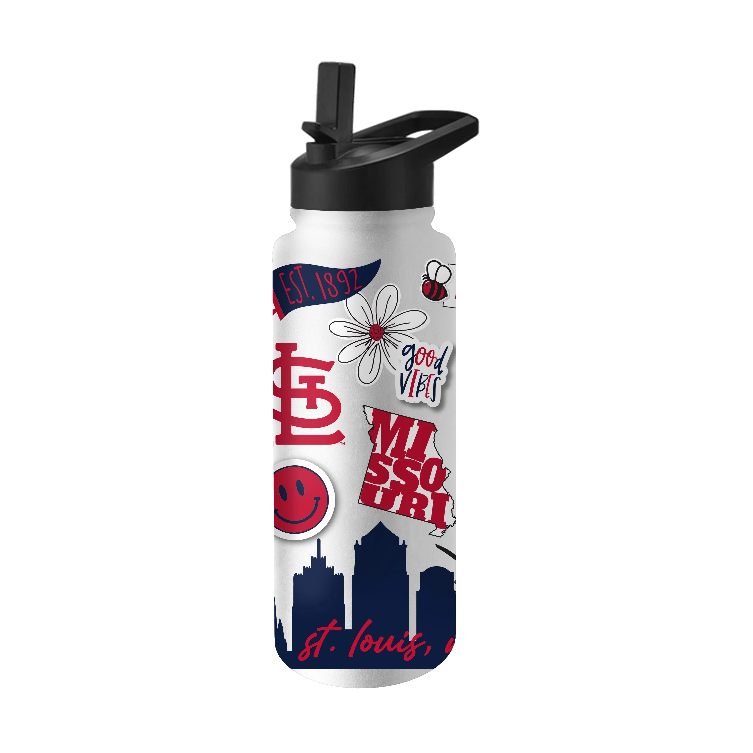 St Louis Cardinals 34oz Native Quencher Bottle - Image 2