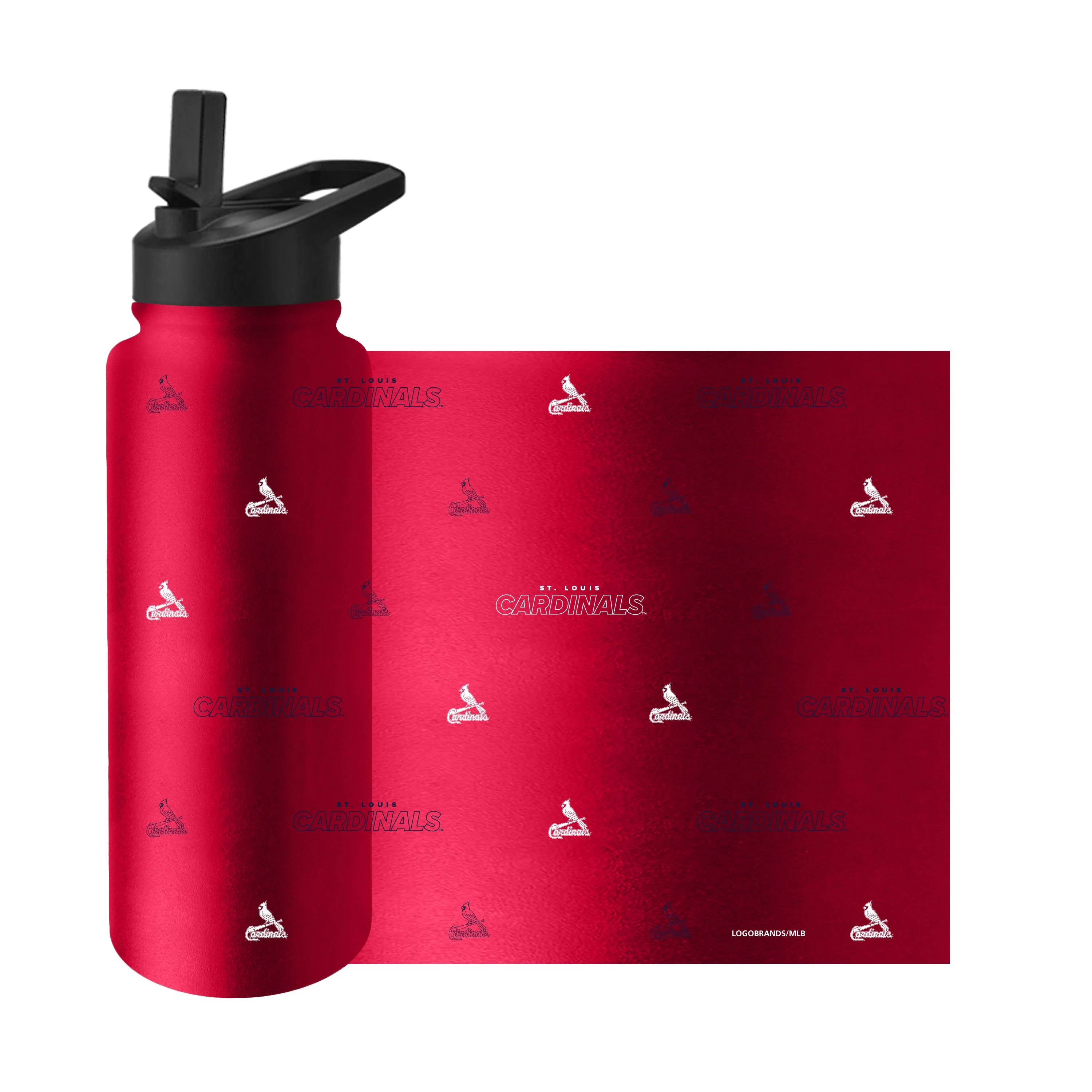 St. Louis Cardinals 34oz Step And Repeat Quencher Bottle - Image 3