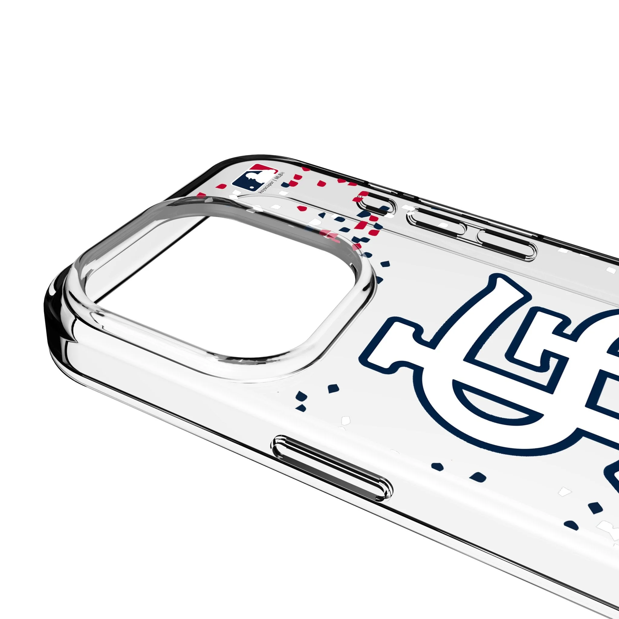 St Louis Cardinals Confetti Clear Phone Case for Apple iPhone - Image 3