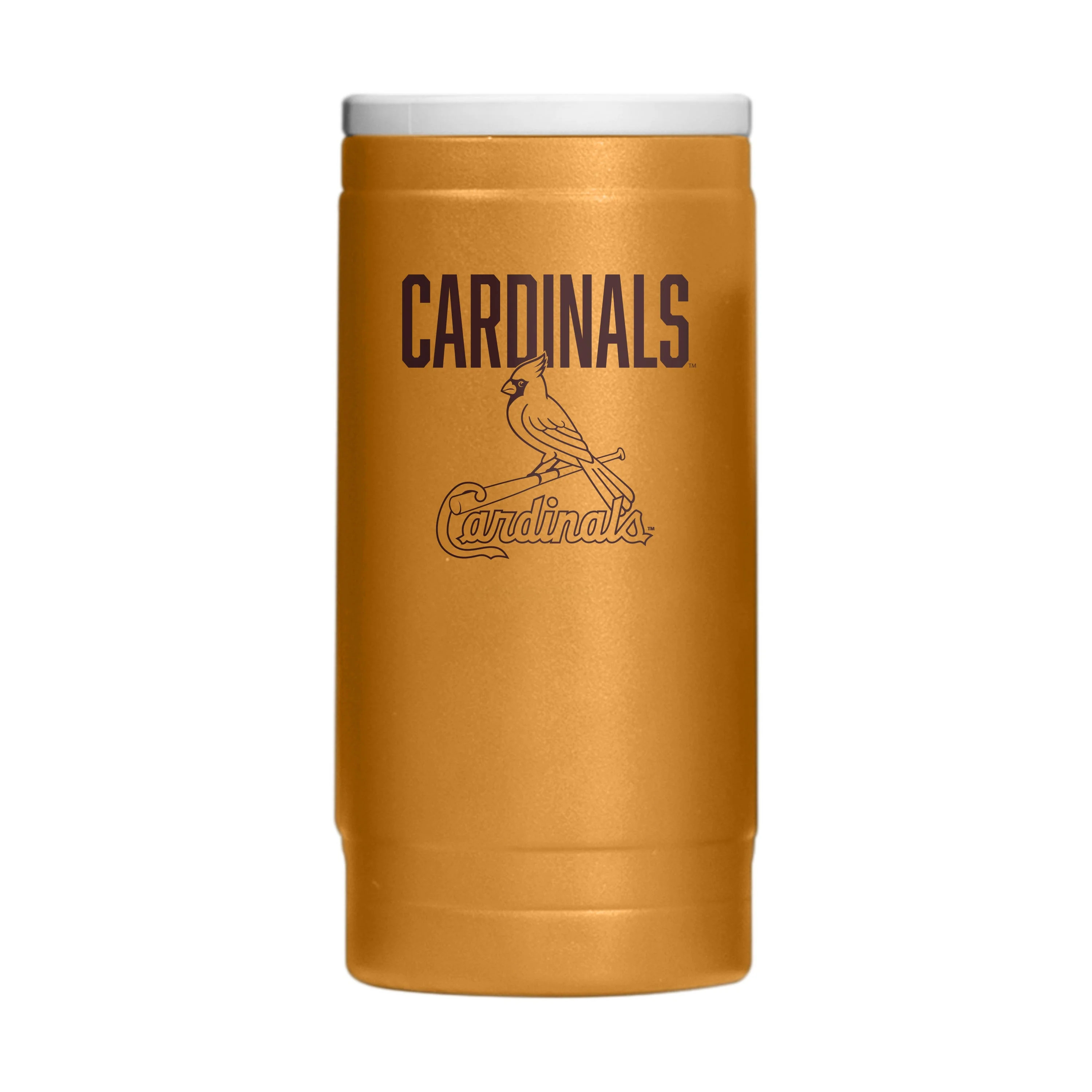 St Louis Cardinals Huddle Powder Coat Slim Can Coolie - Image 2