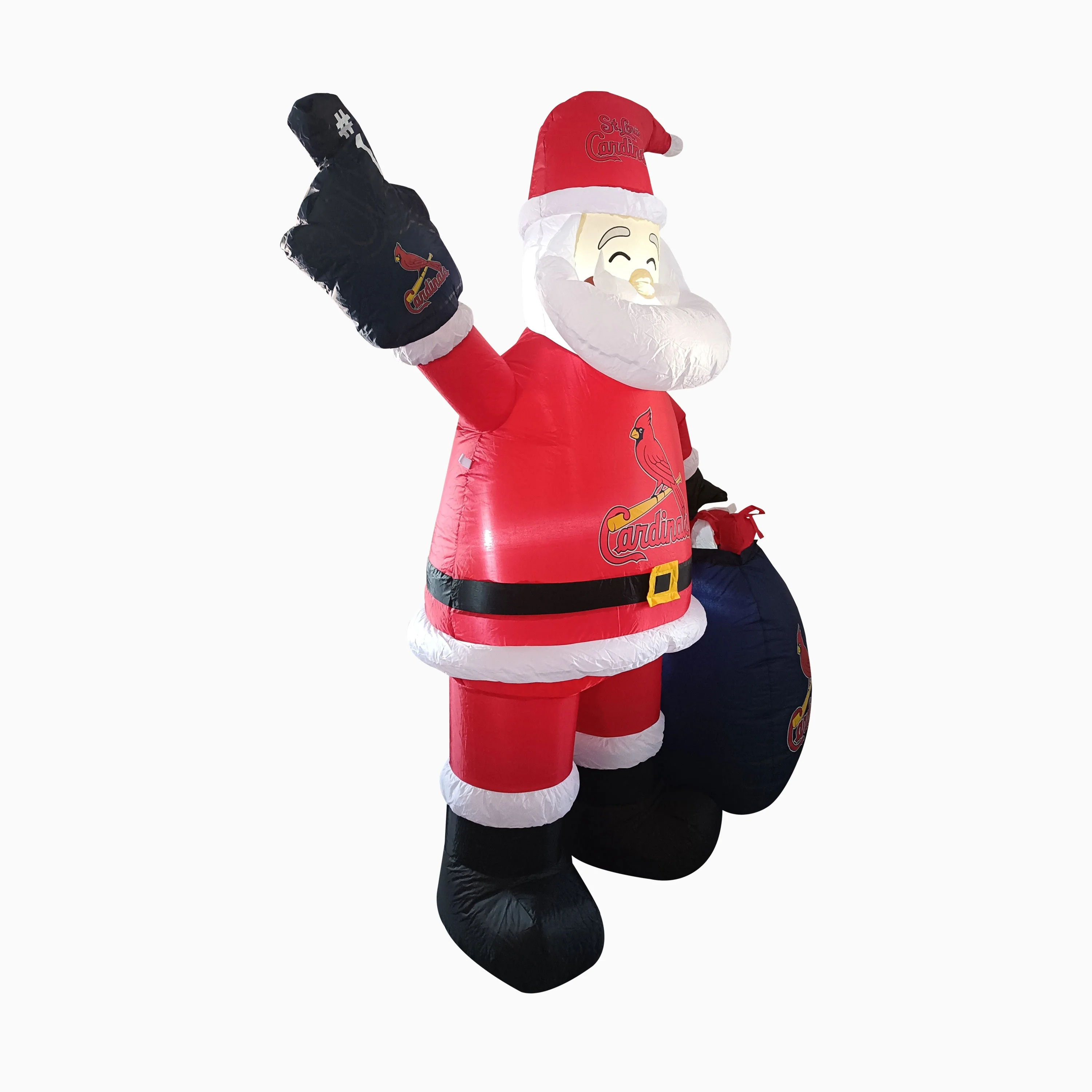 St Louis Cardinals Inflatable Santa - Image 2