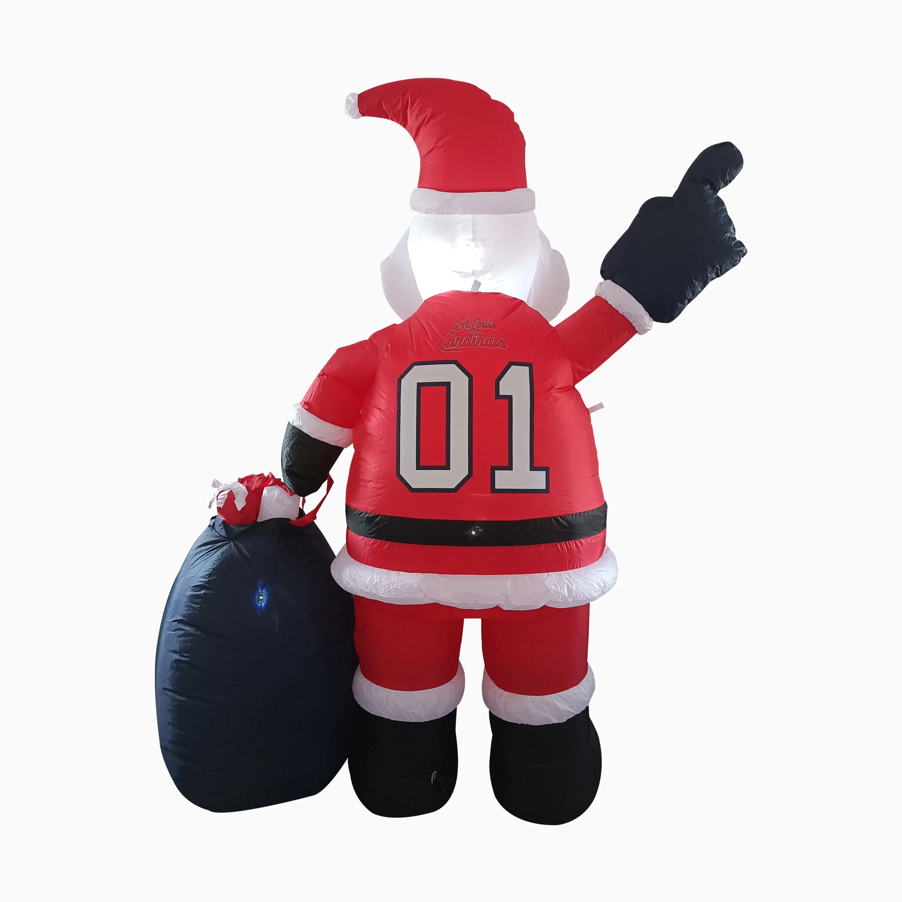 St Louis Cardinals Inflatable Santa - Image 3