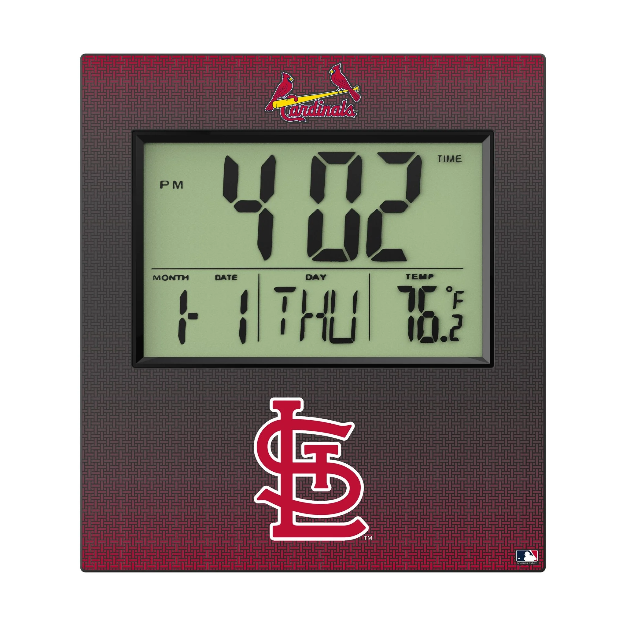 St Louis Cardinals Linen Wall Clock - Image 2
