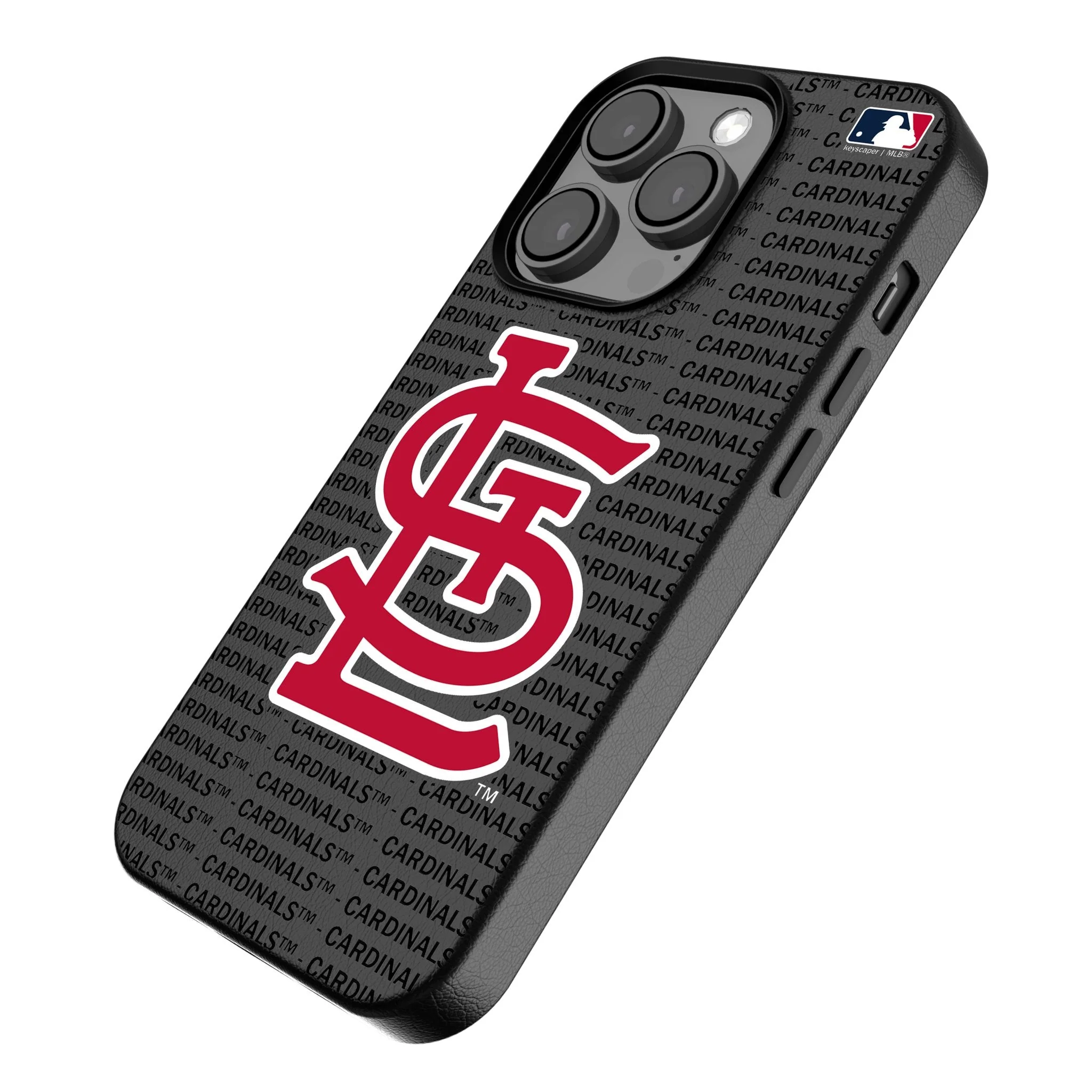 St Louis Cardinals Text Backdrop MagSafe Compatible Phone Case for Apple iPhone - Image 2