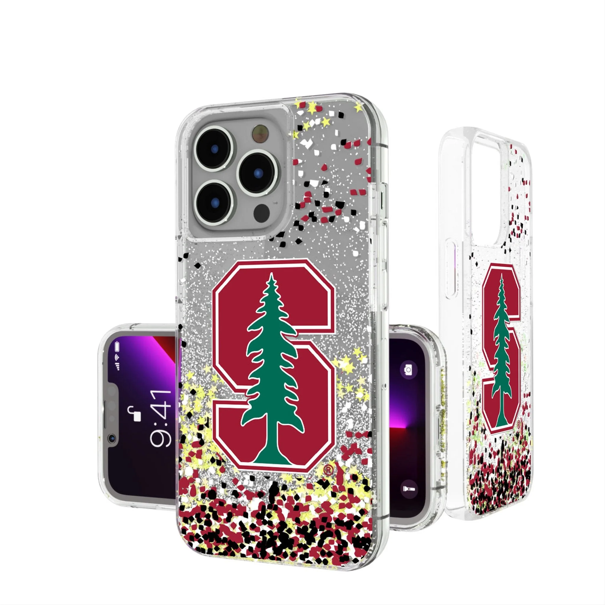 Stanford University Cardinal Confetti Glitter Phone Case
