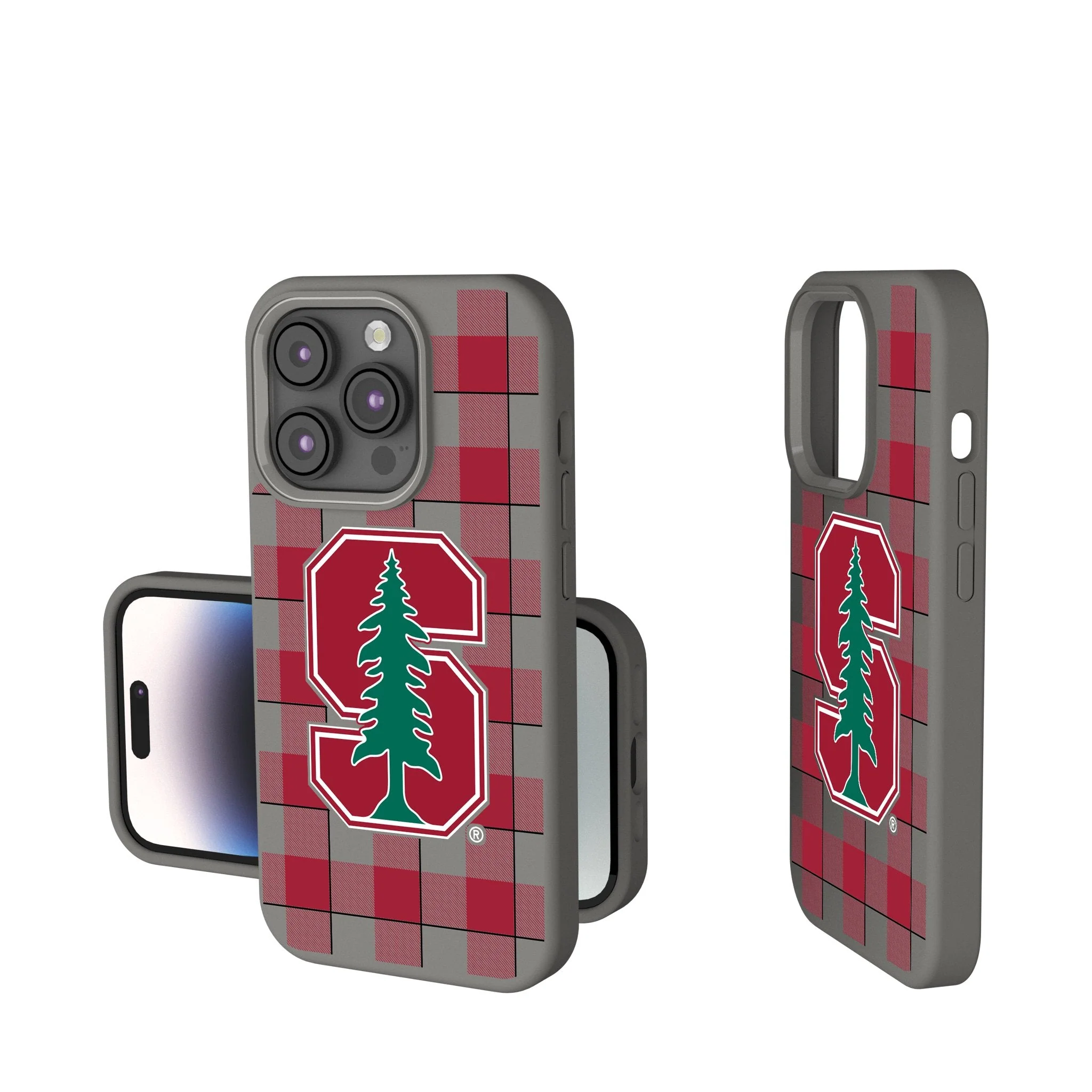 Stanford University Cardinal Plaid Soft Touch Phone Case