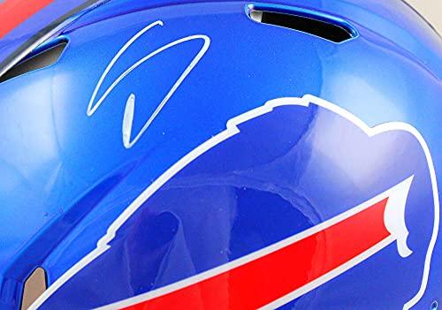 Stefon Diggs Autographed Buffalo Bills F/S Flash Speed Authentic Helmet-Beckett W Hologram White - Image 5