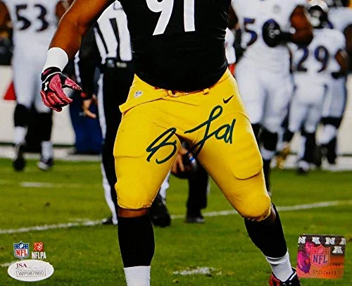 Stephon Tuitt Autographed 8x10 Vertical In Black P.F. Photo- JSA Witnessed Auth - Image 2