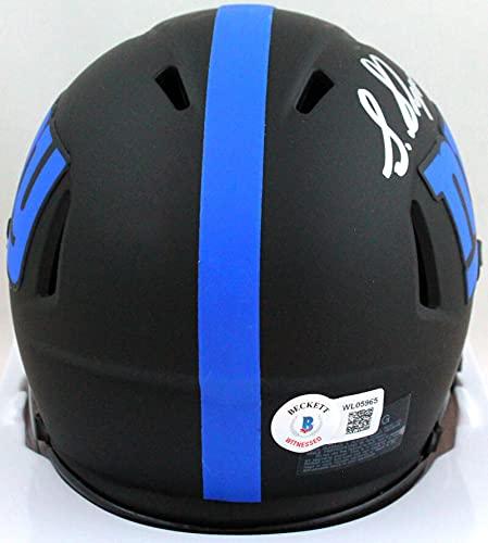 Sterling Shepard Autographed NY Giants Eclipse Speed Mini Helmet- Beckett W White - Image 2