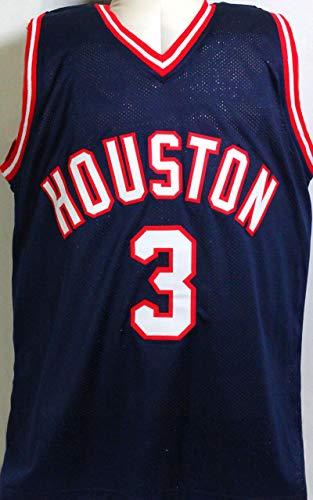 Steve Francis Autographed Blue Pro Style Jersey- Beckett Witness Black - Image 2