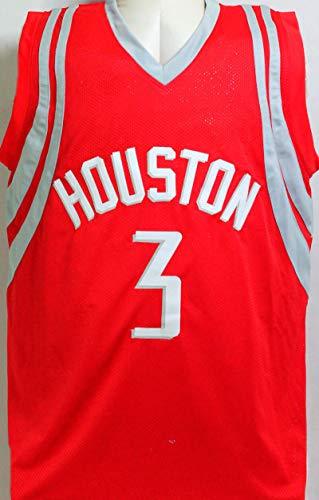 Steve Francis Autographed Red w/White Pro Style Jersey- Beckett Witness Black - Image 2