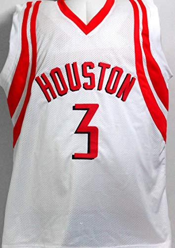 Steve Francis Autographed White w/Red Pro Style Jersey- Beckett Witness Black - Image 2