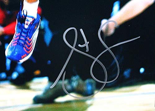 Steve Francis Signed Rockets 16x20 FP Photo Backward Dunk- Beckett Witness Silver - Image 2