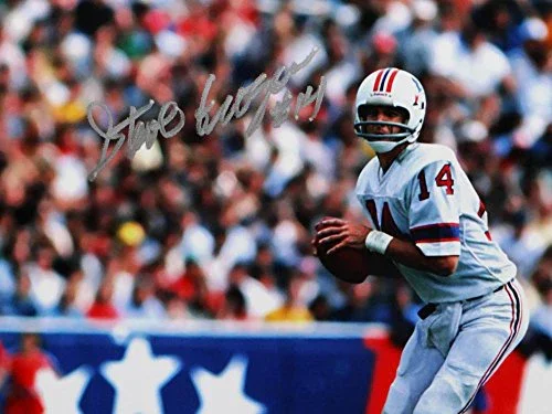 Steve Grogan Autographed Patriots 8x10 Photo-The Jersey Source Auth Silver - Image 2