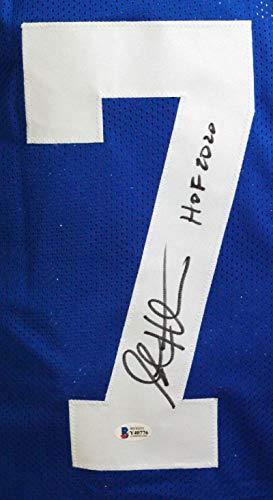 Steve Hutchinson Autographed Blue Pro Style Jersey With HOF- Beckett COA 7 - Image 3