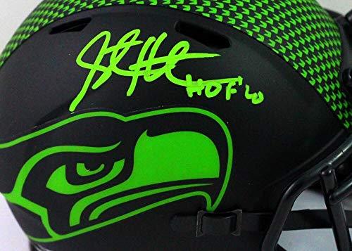 Steve Hutchinson Autographed Seahawks Eclipse Mini Helmet W/HOF- Beckett W Green - Image 3