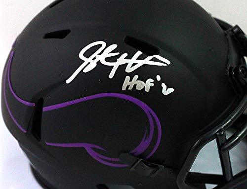 Steve Hutchinson Autographed VIKINGS Eclipse Mini Helmet W/HOF- Beckett W Silver - Image 3
