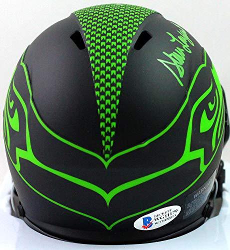 Steve Largent Autographed Seattle Seahawks Eclipse Mini Helmet w/HOF-Beckett W Green - Image 2