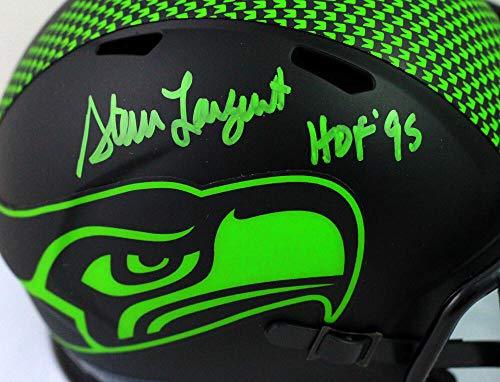 Steve Largent Autographed Seattle Seahawks Eclipse Mini Helmet w/HOF-Beckett W Green - Image 3