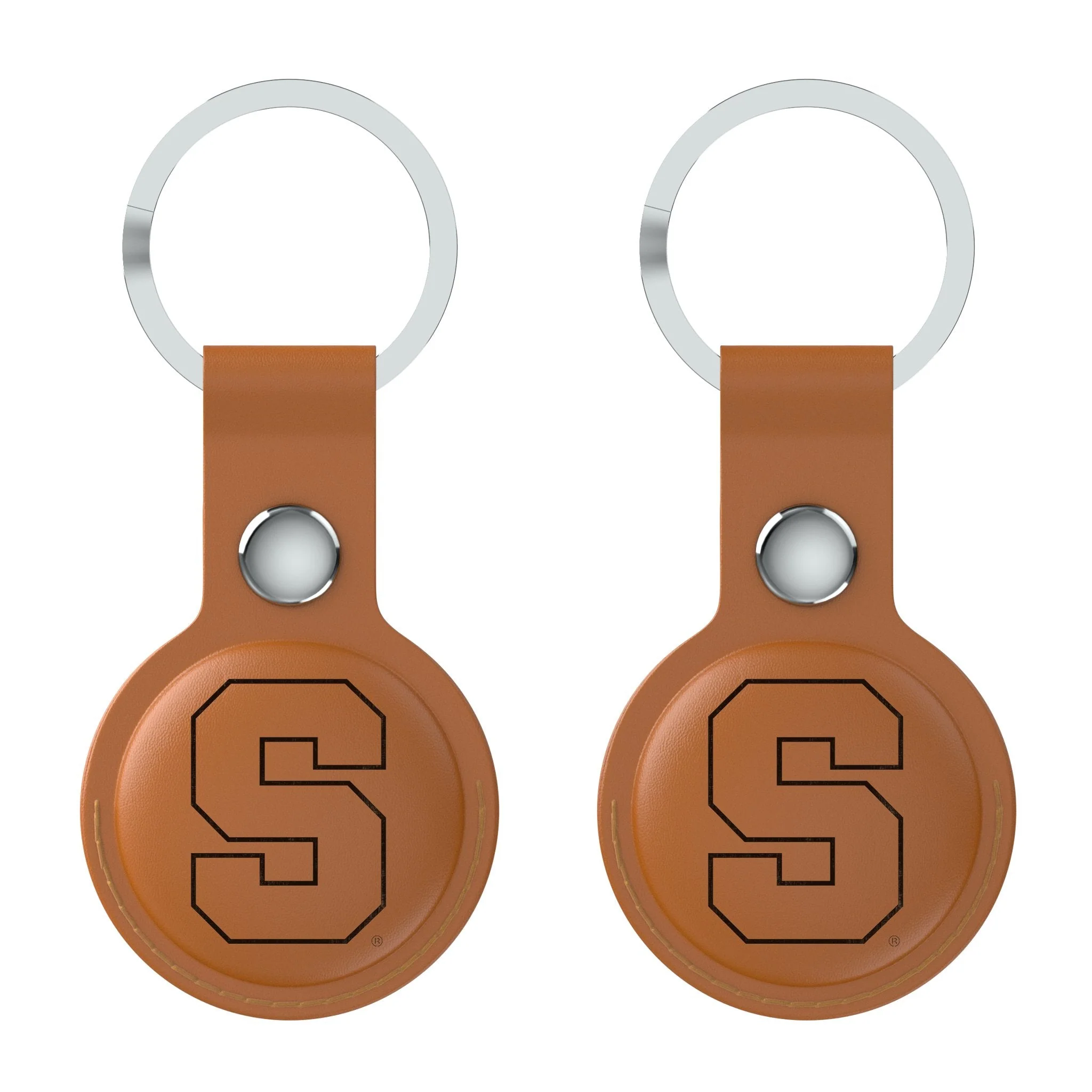 Syracuse University Orange Burn Brown Airtag Holder 2-Pack - Image 2