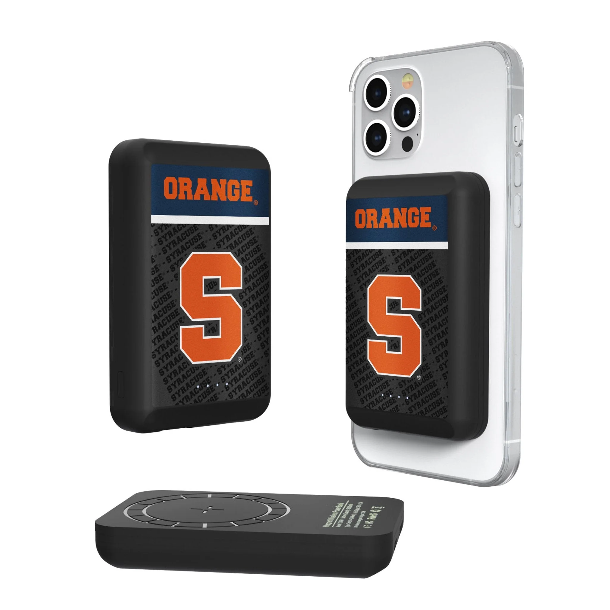 Syracuse University Orange Endzone Plus Wireless Mag Power Bank