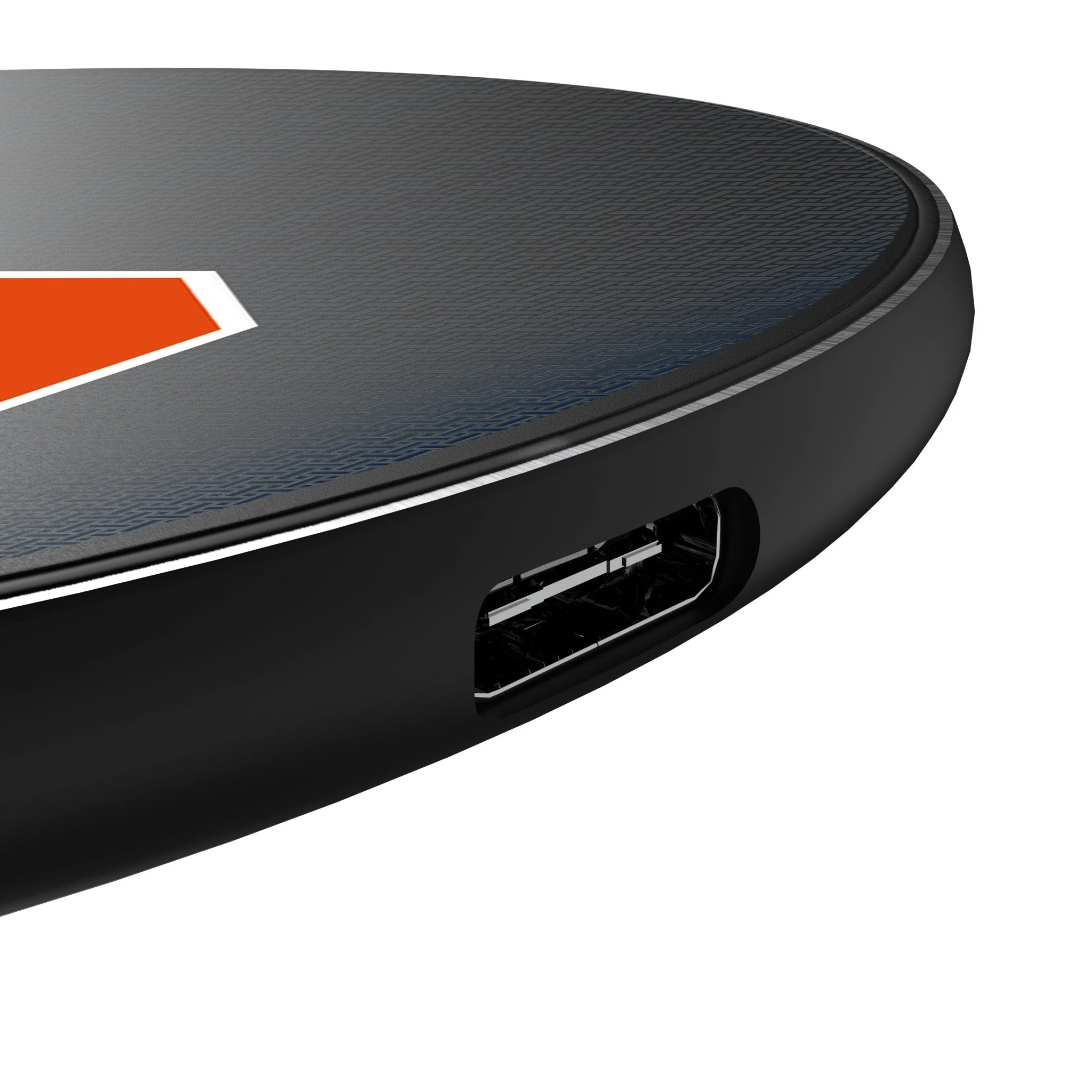 Syracuse University Orange Linen 15-Watt Wireless Charger - Image 3