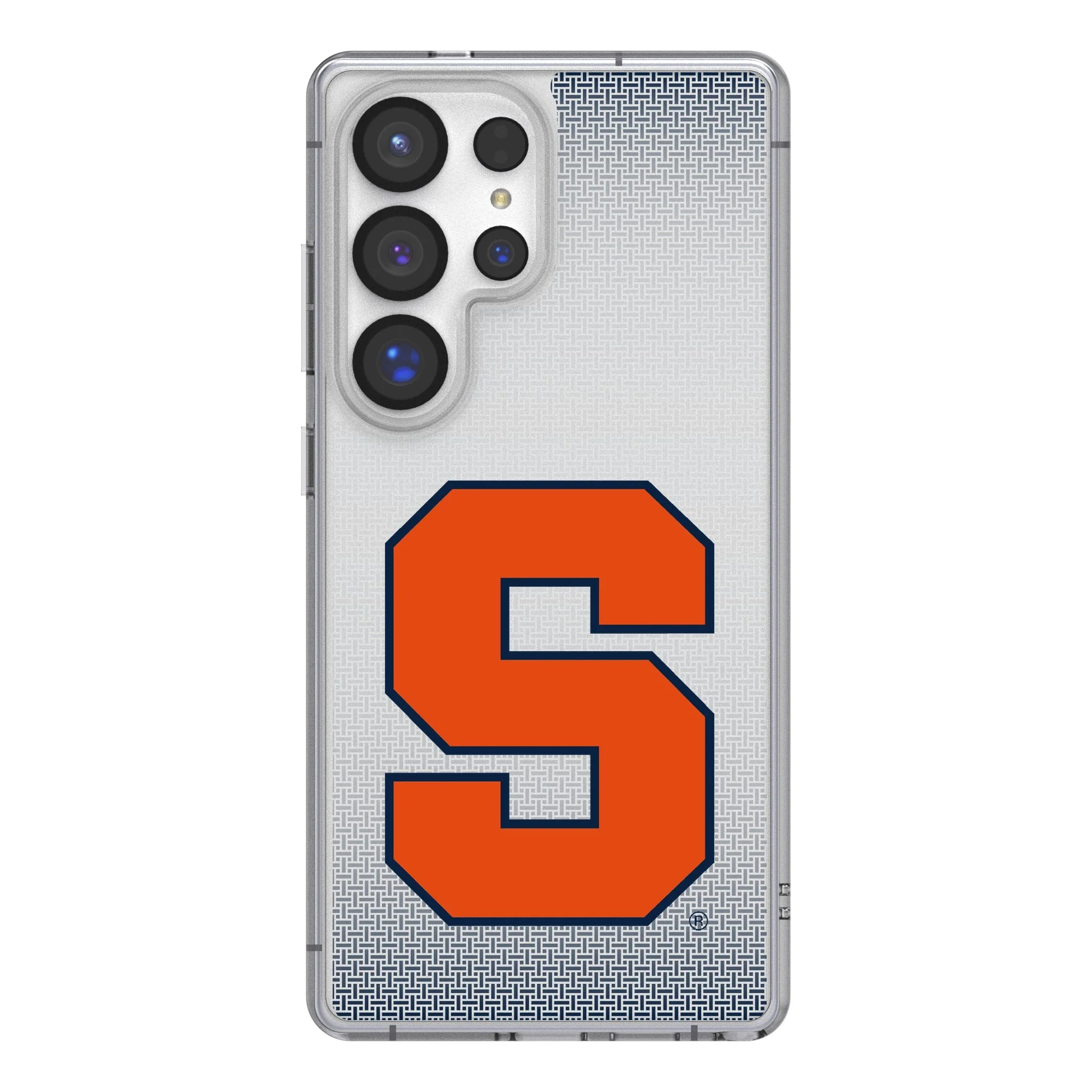 Syracuse University Orange Linen Clear Phone Case for Samsung Galaxy