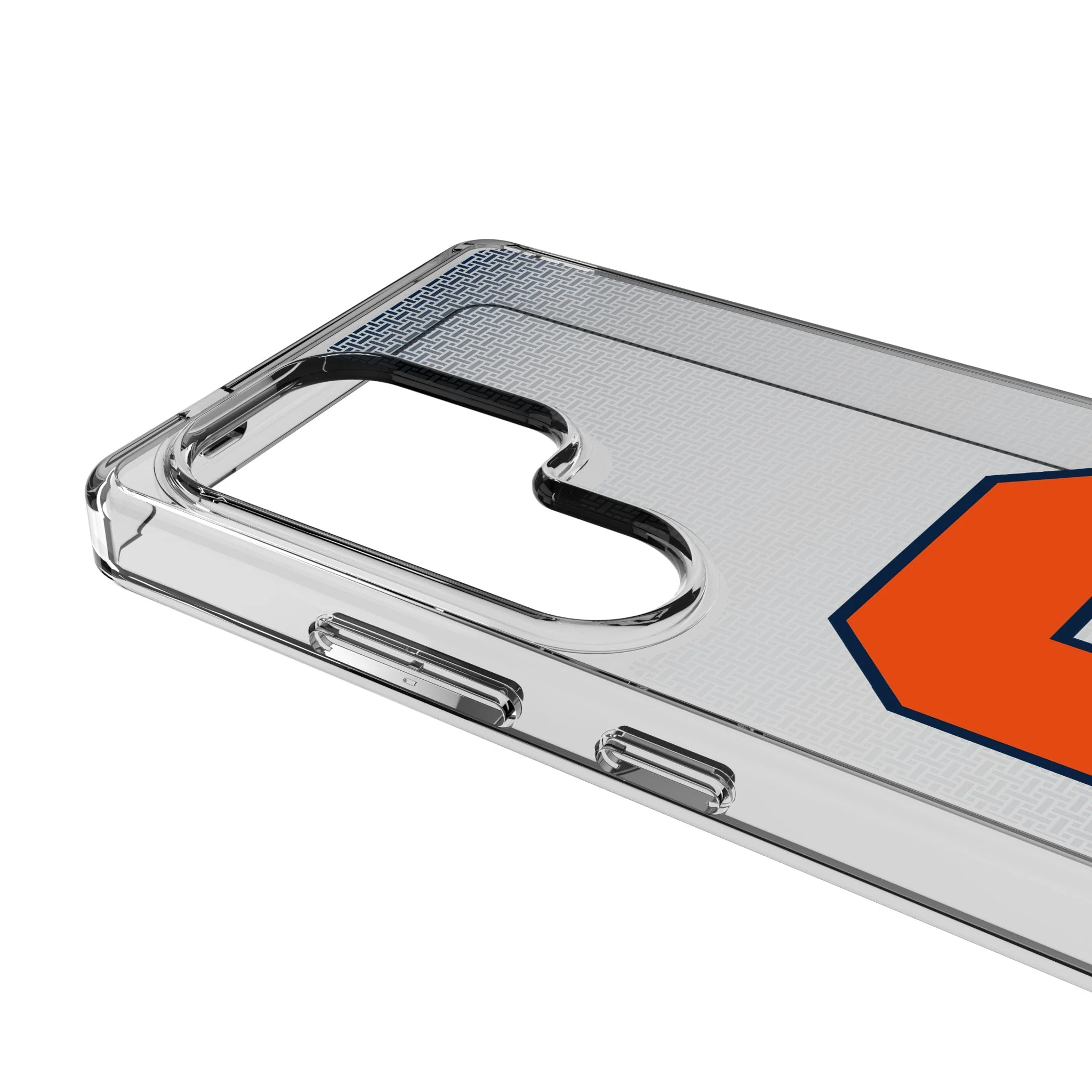 Syracuse University Orange Linen Clear Phone Case for Samsung Galaxy - Image 3