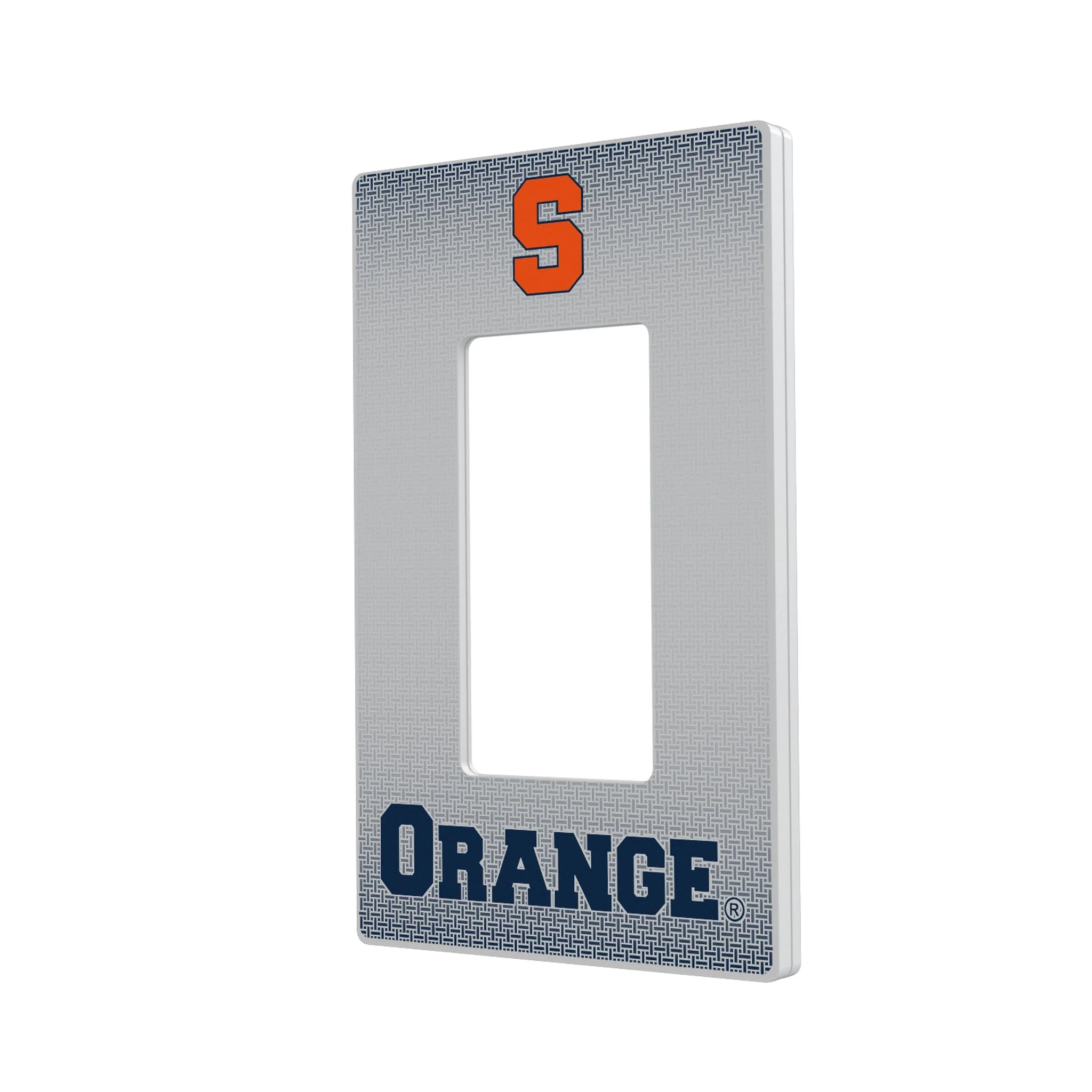 Syracuse University Orange Linen Hidden-Screw Light Switch Plate - Image 2