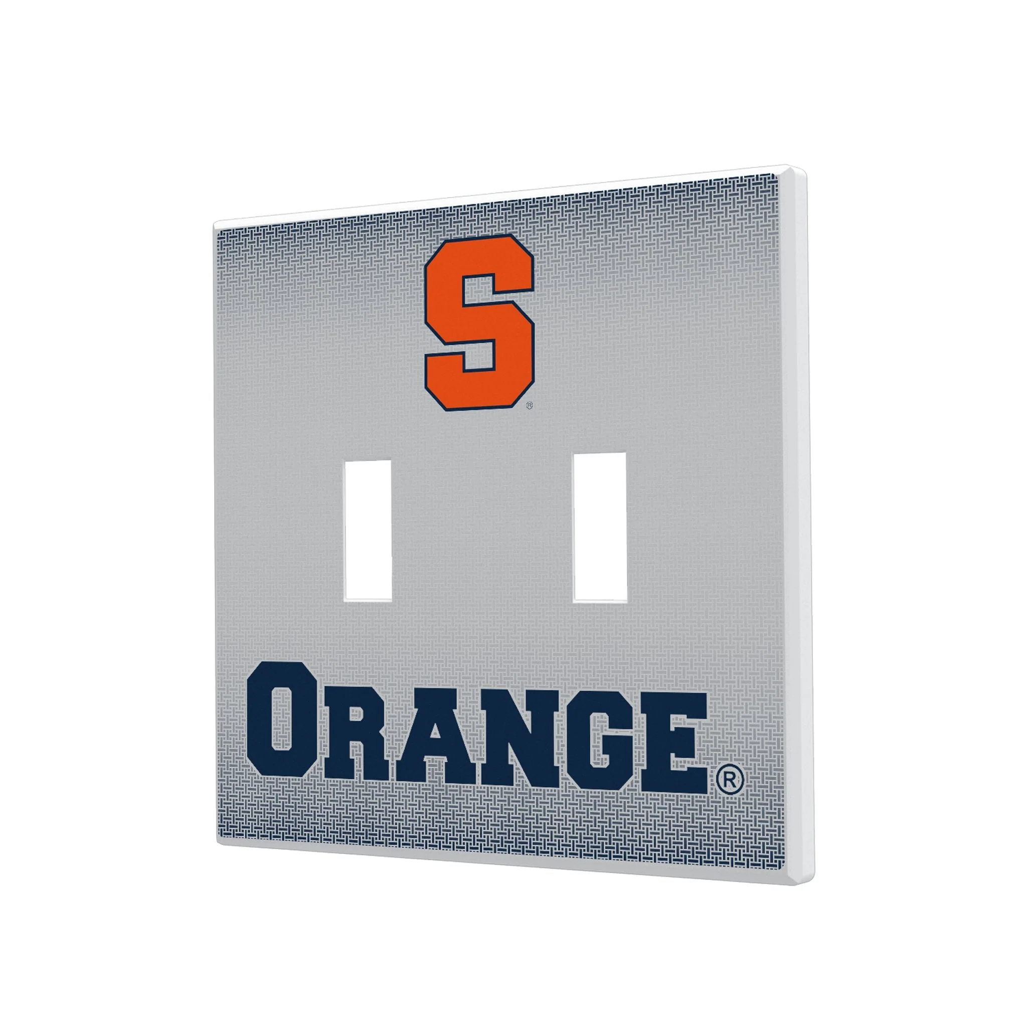 Syracuse University Orange Linen Hidden-Screw Light Switch Plate - Image 3