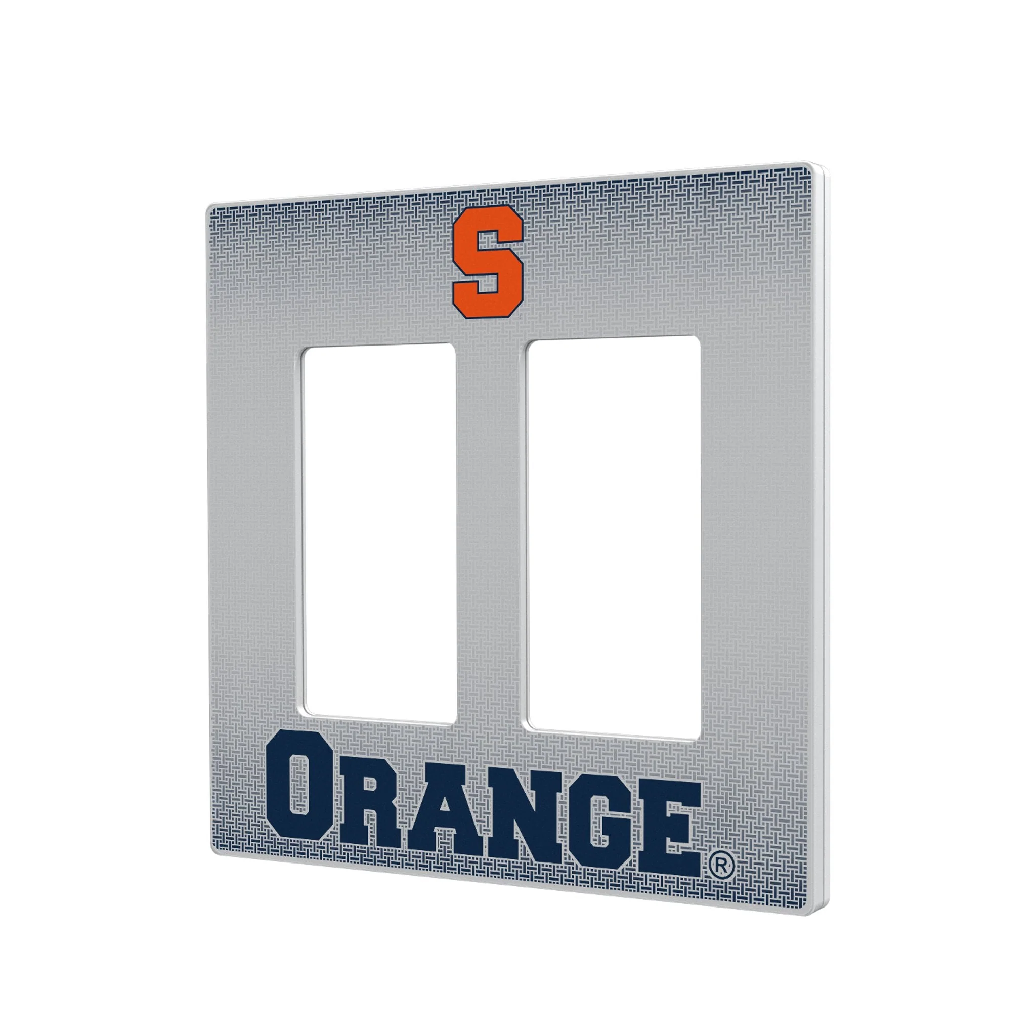 Syracuse University Orange Linen Hidden-Screw Light Switch Plate - Image 4