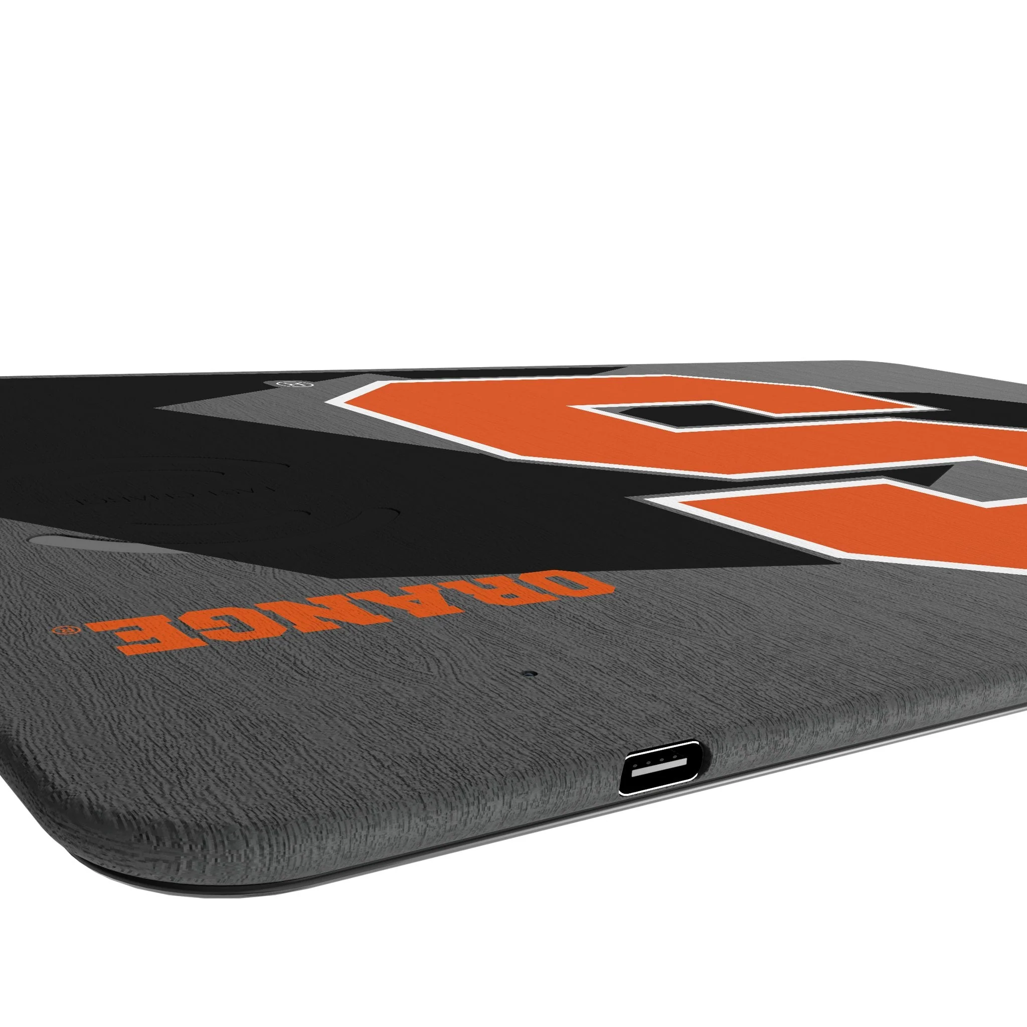 Syracuse University Orange Monocolor Tilt 15-Watt Wireless Charger and Mouse Pad - Image 3